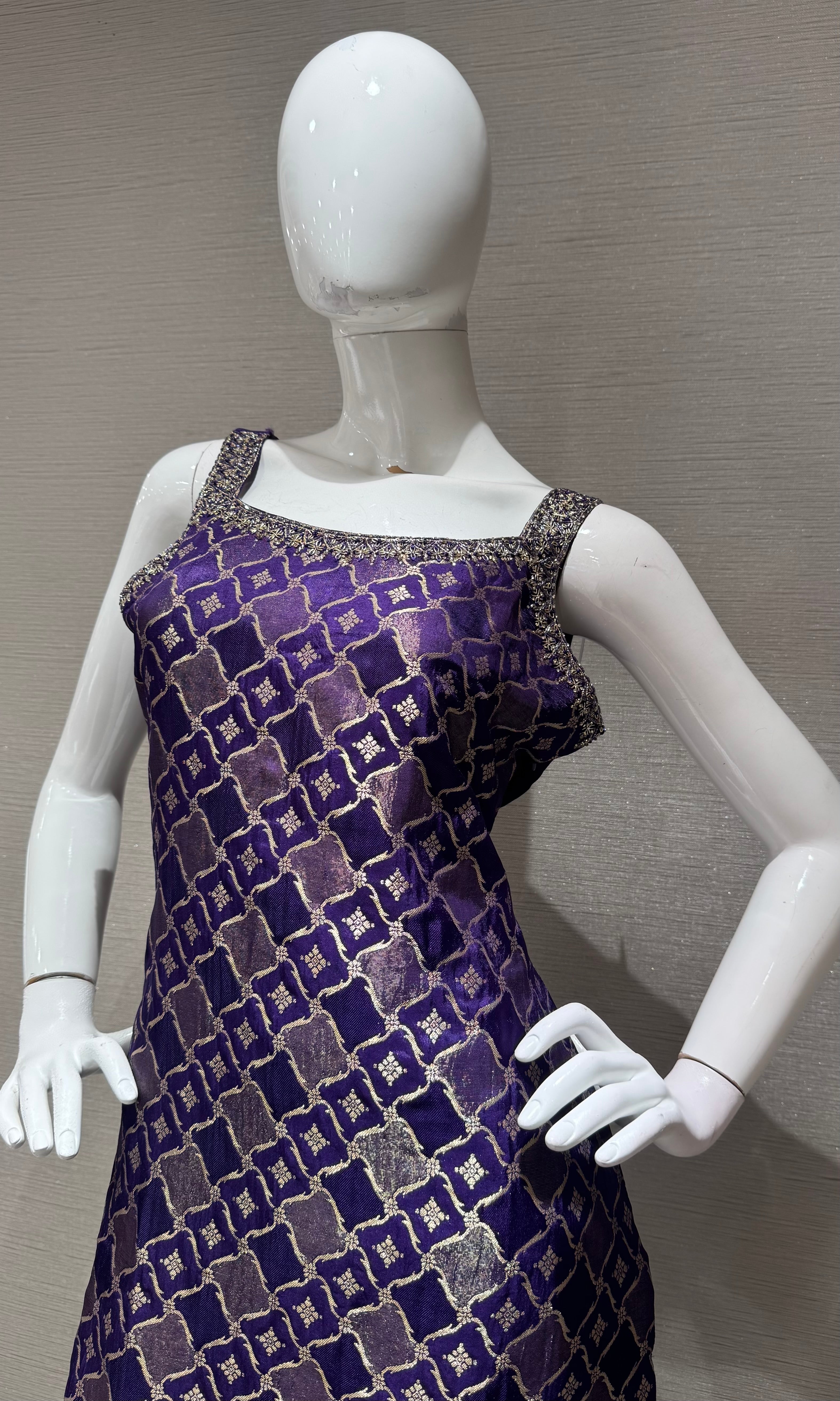 Royal Purple Banarasi Salwar Kurta Set