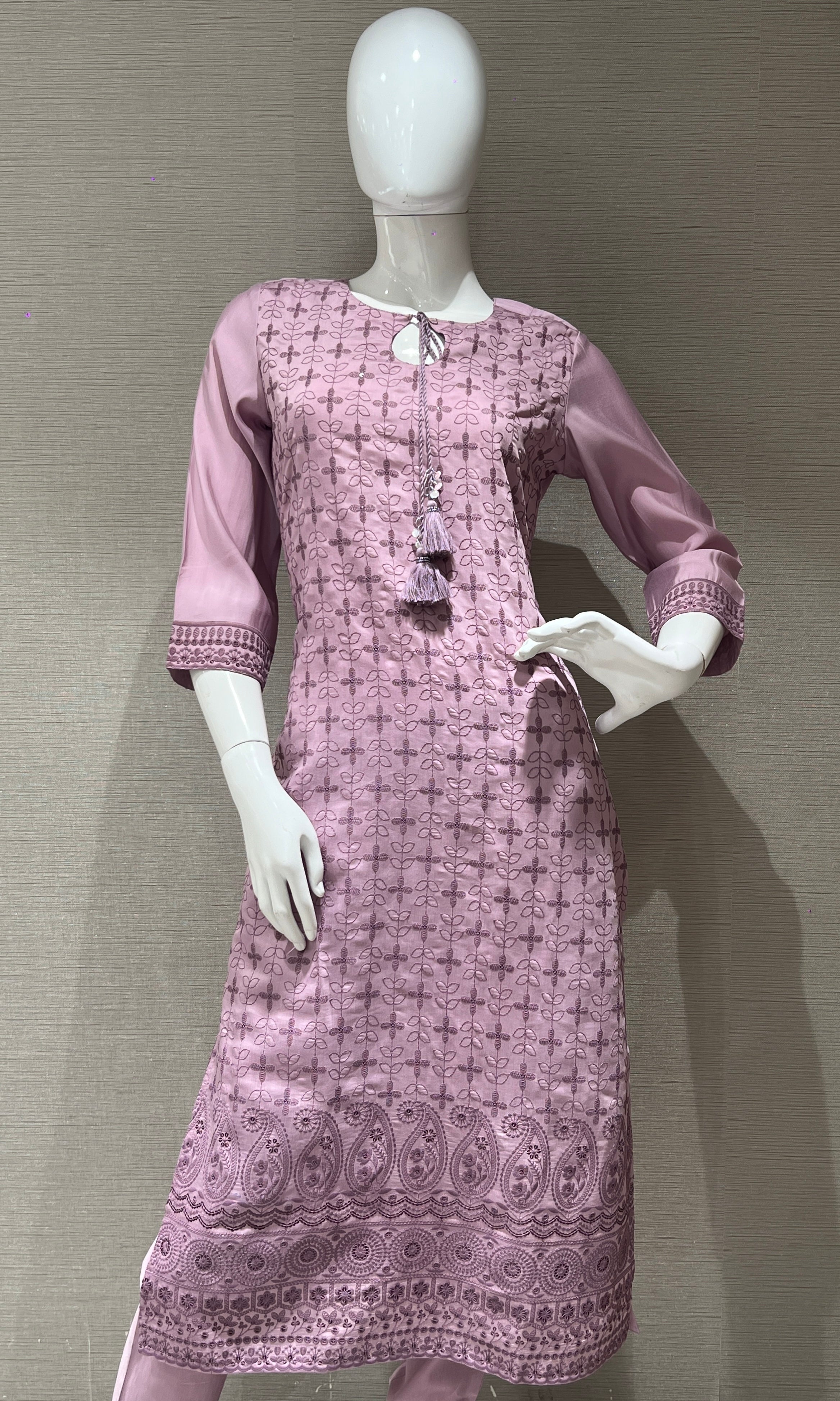 Lilac kurta set