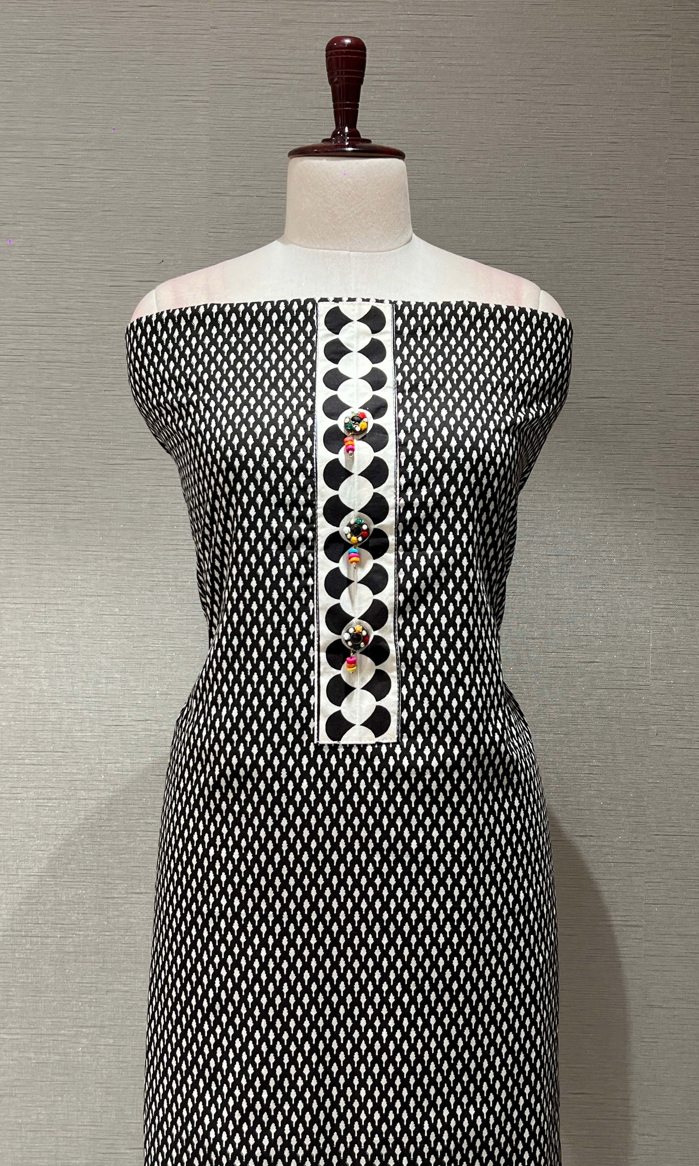 Black dress material