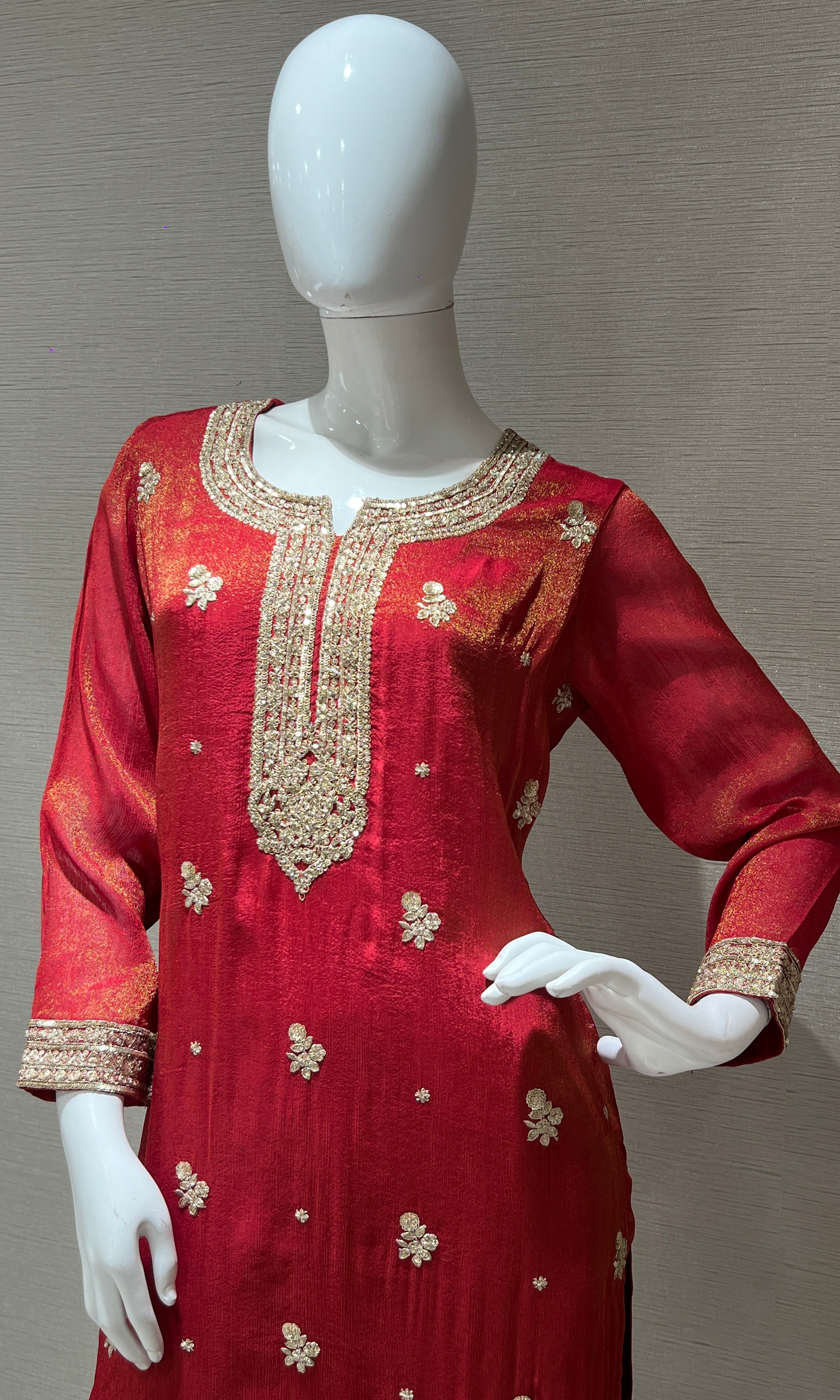 Cosmic Red Kurta Set