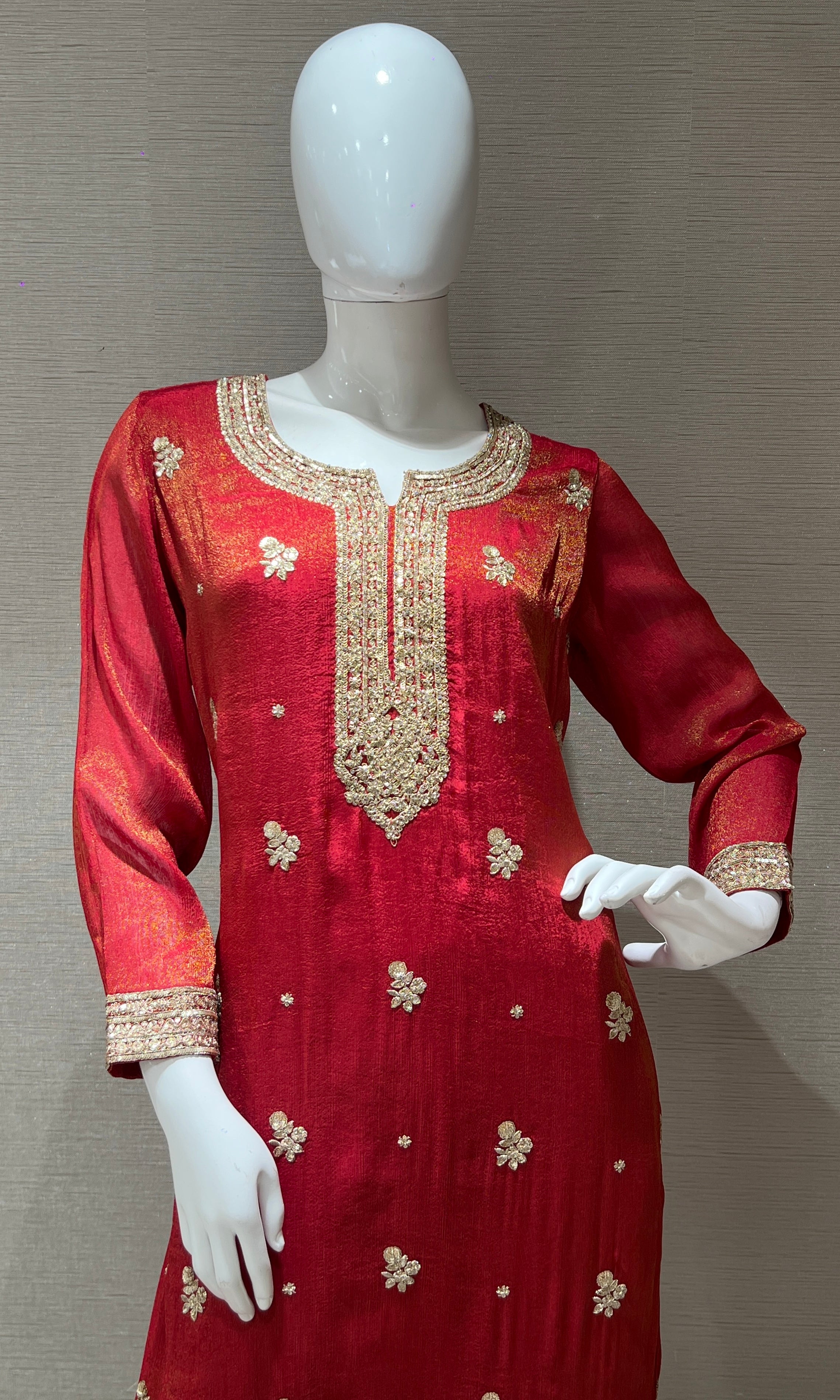 Cosmic Red Kurta Set