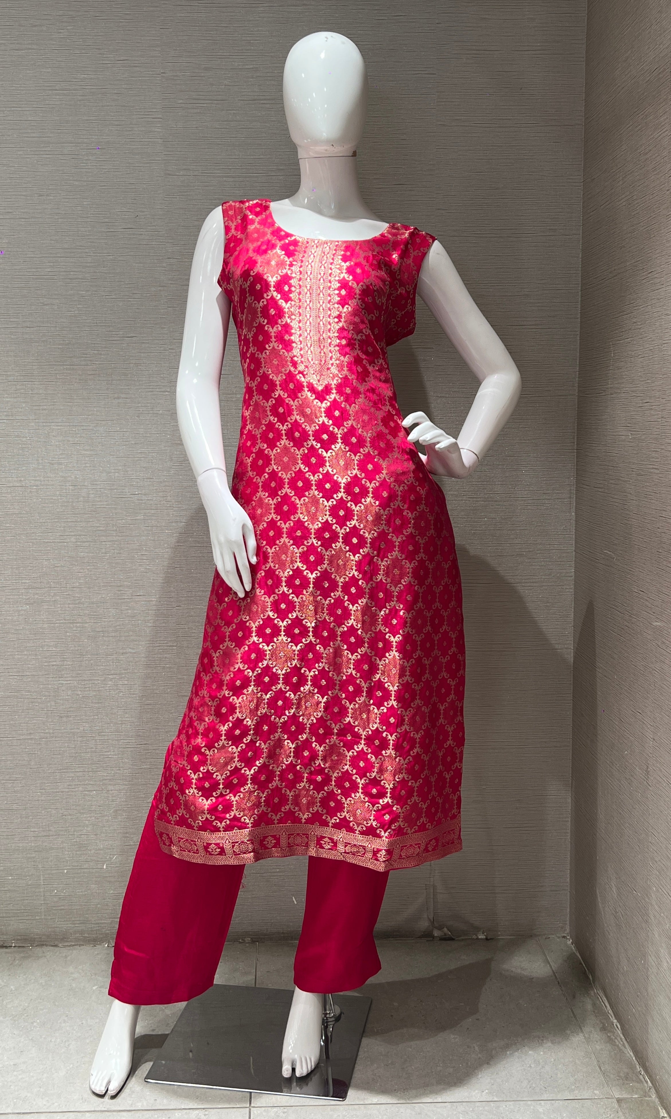 Pink GOLDEN ETHNIC kurta set