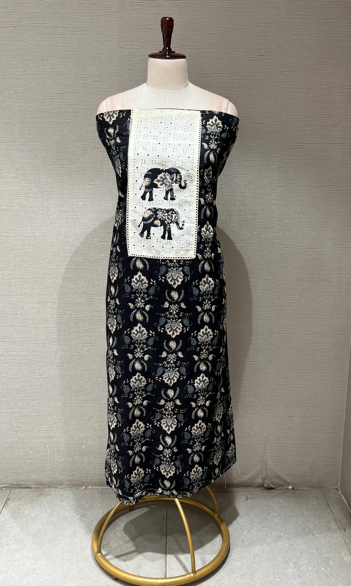 Black dress material
