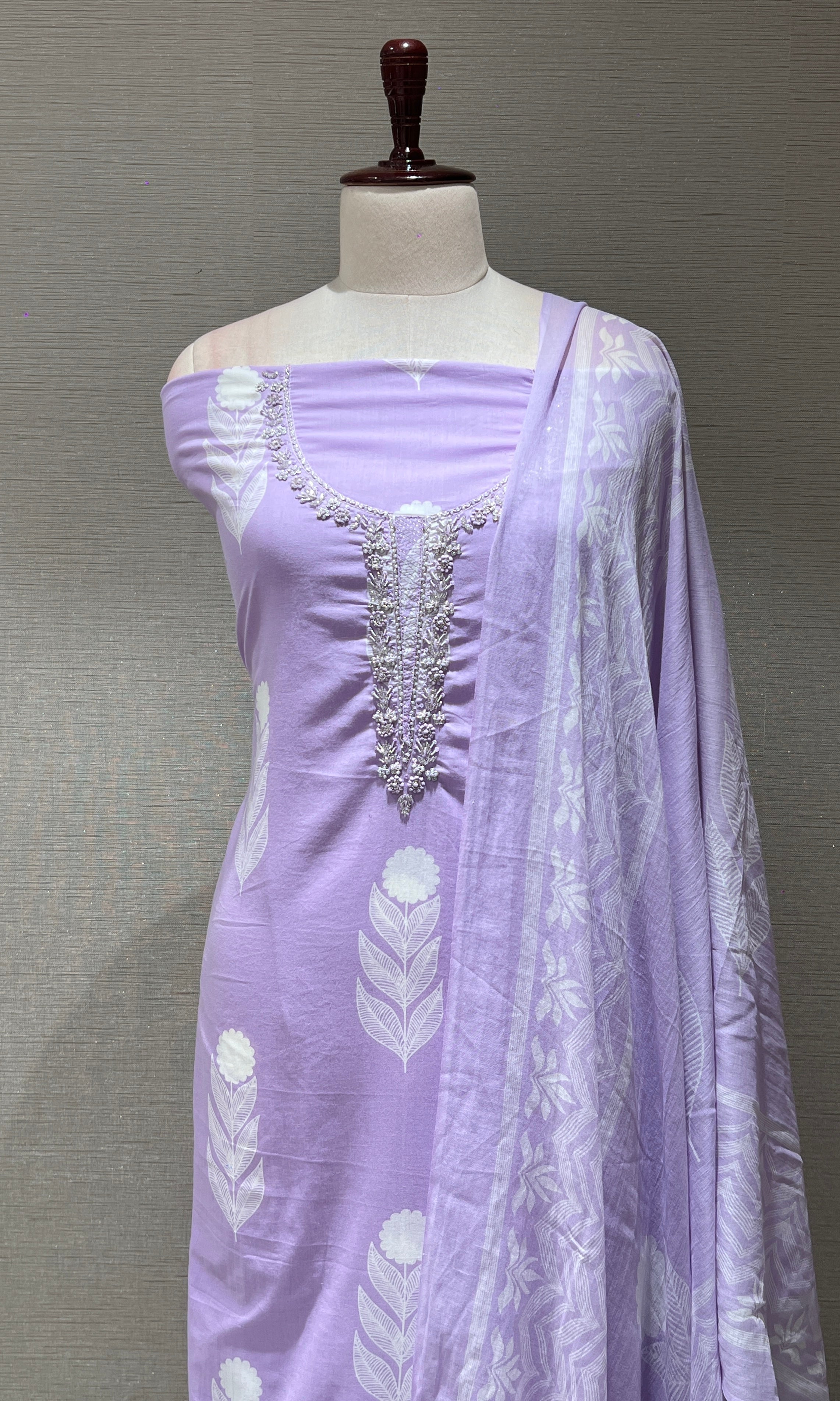 Purple dress material