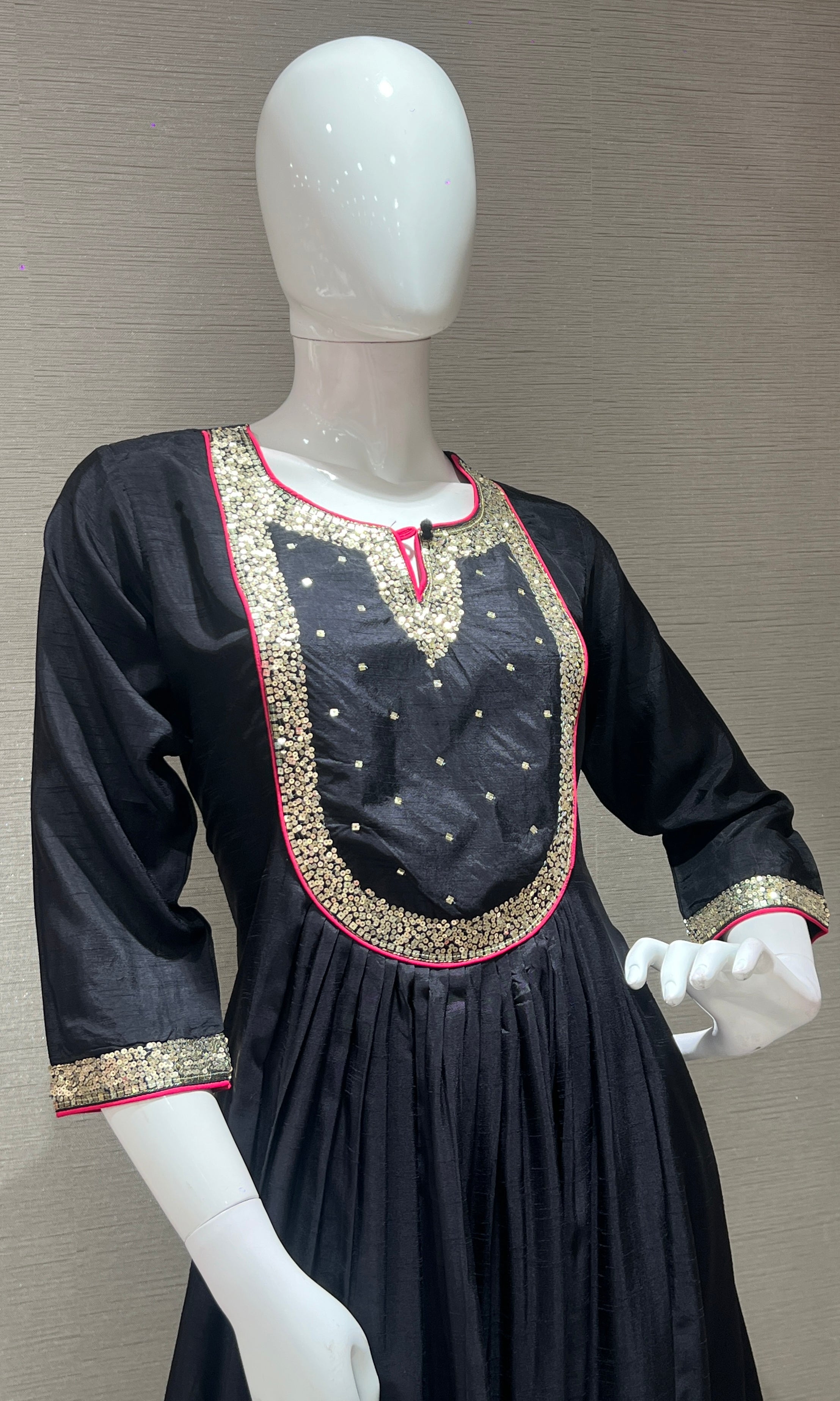 Black kurta set