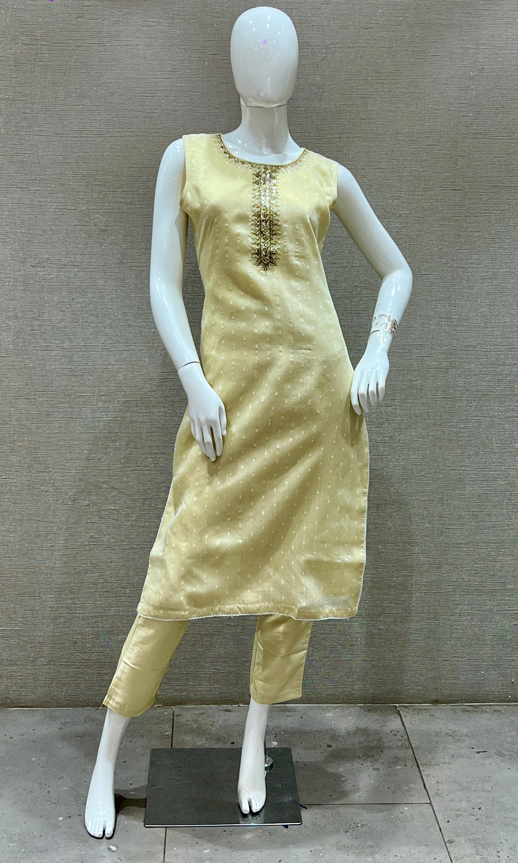 Elegant Cream kurta set