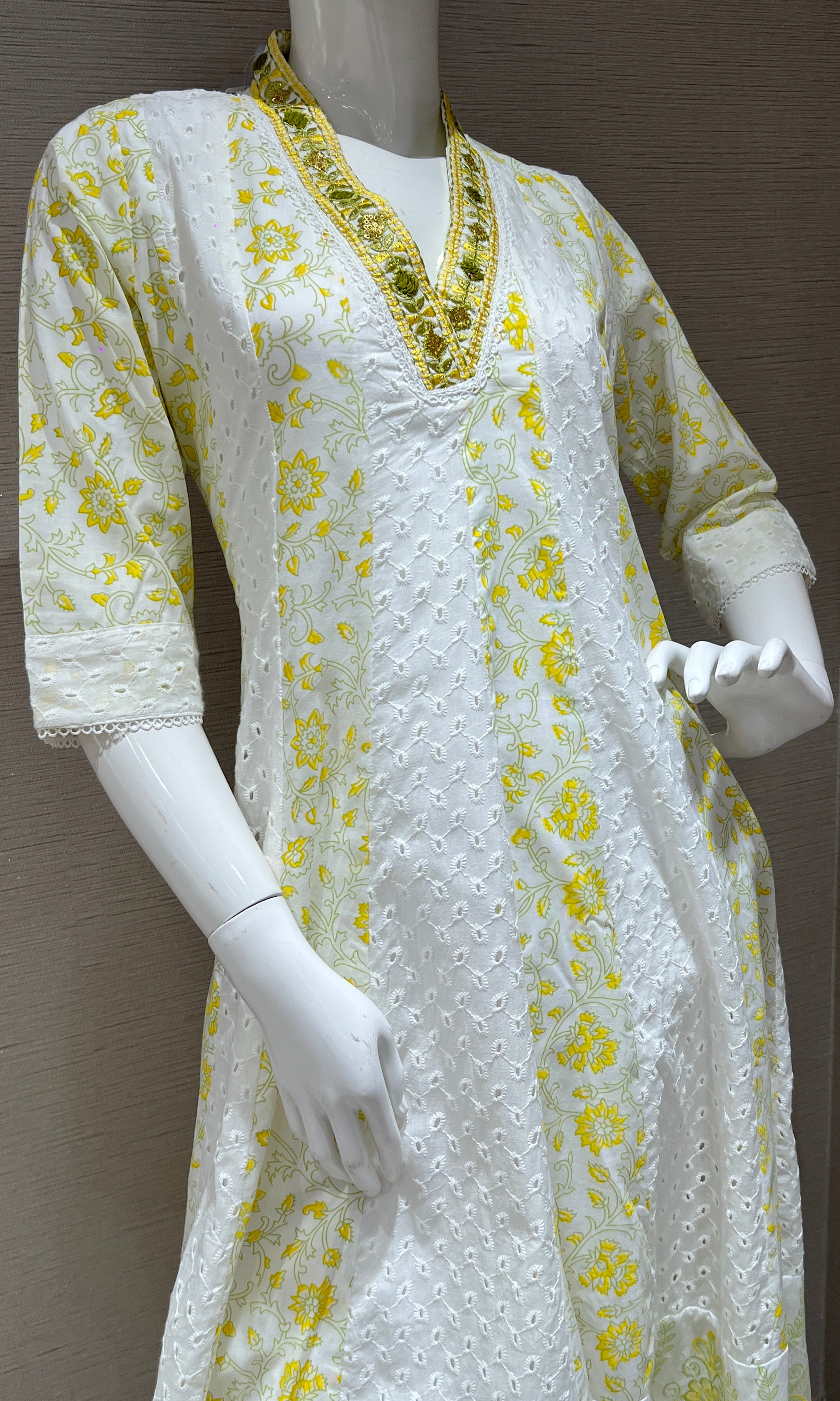 Yellow Anarkali
