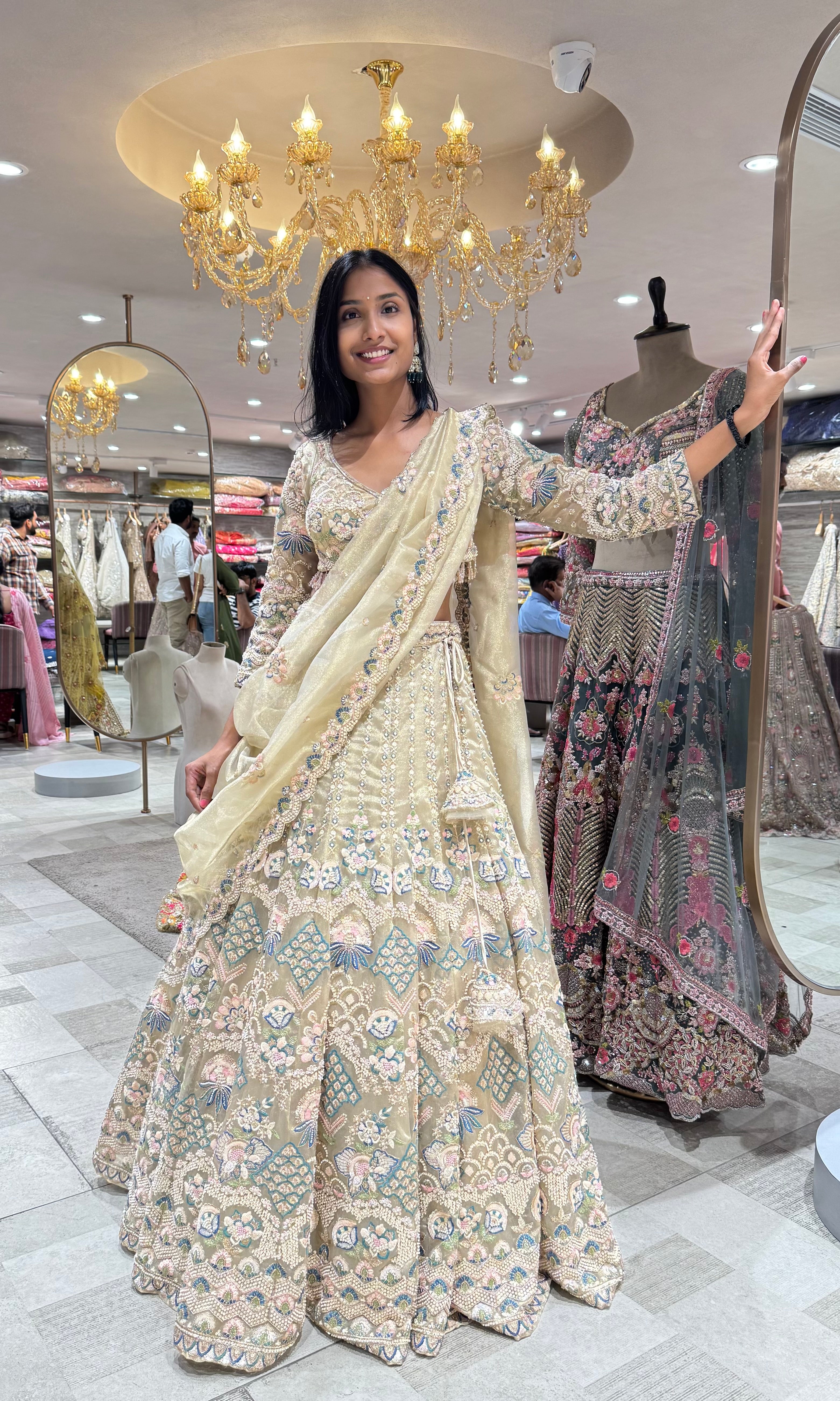 Royal Gold Embellished Bridal Lehenga