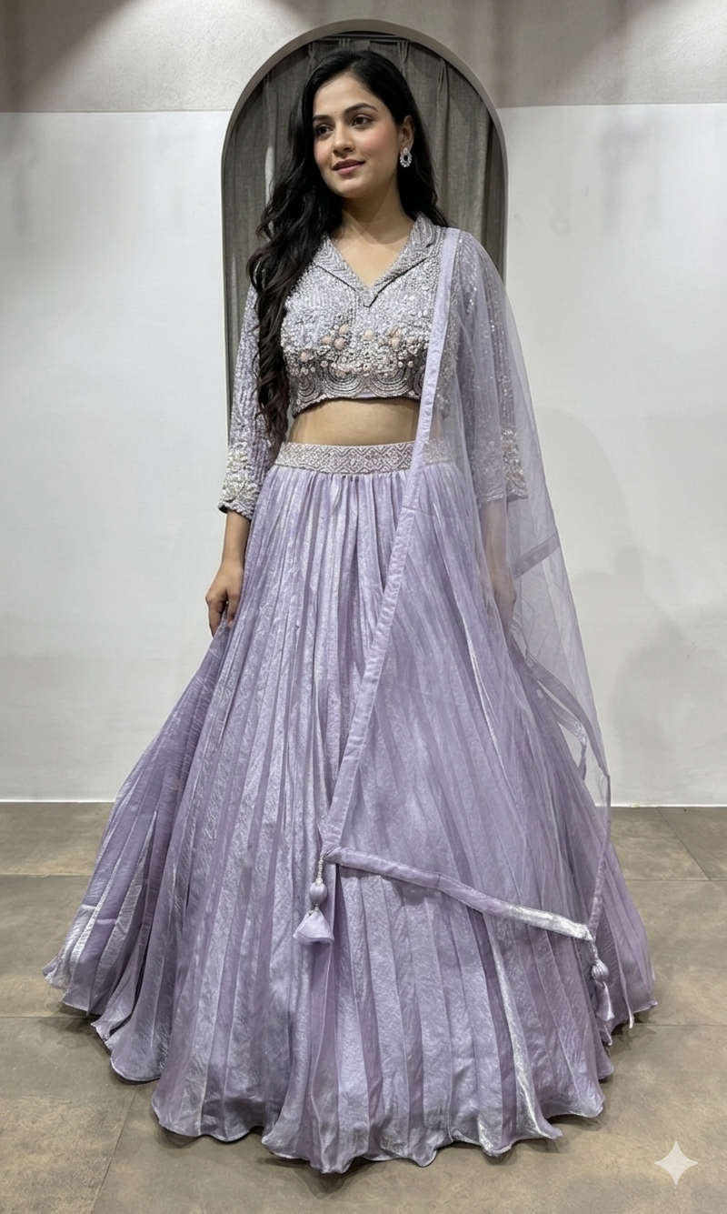 LAILAC Embroidered Designer Lehenga Set