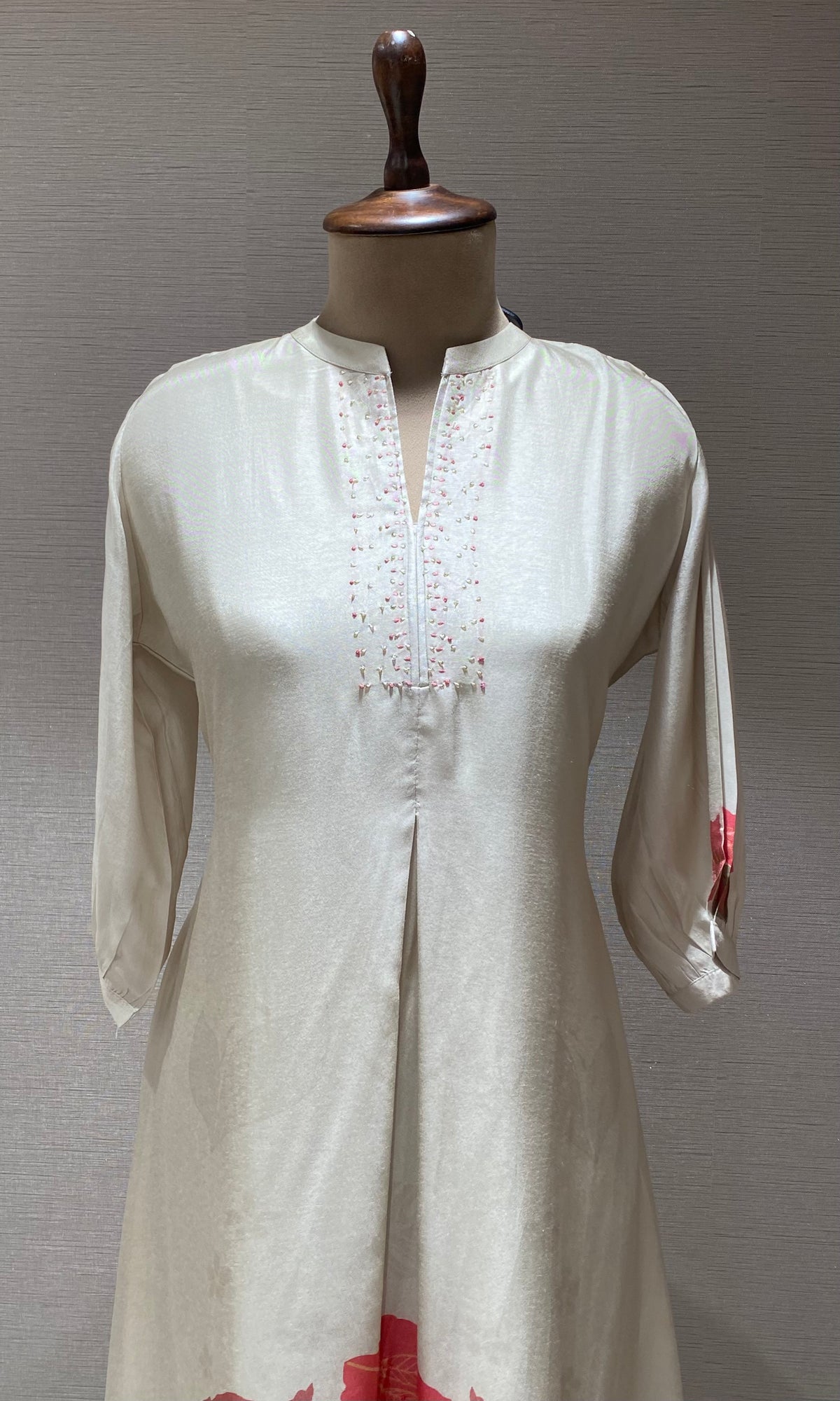 Ivory printed kurti top