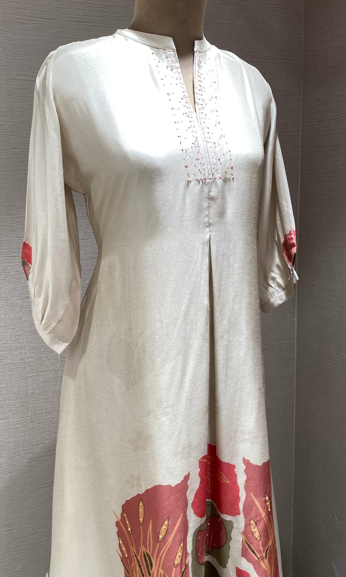 Ivory printed kurti top