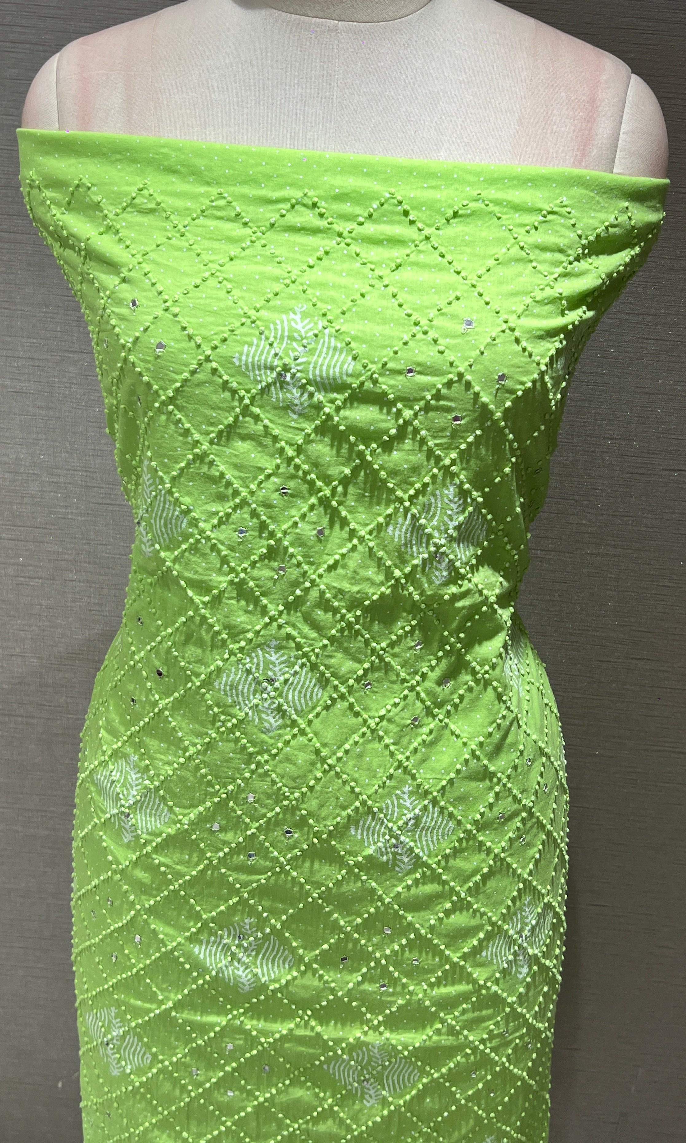 GREEN dress material
