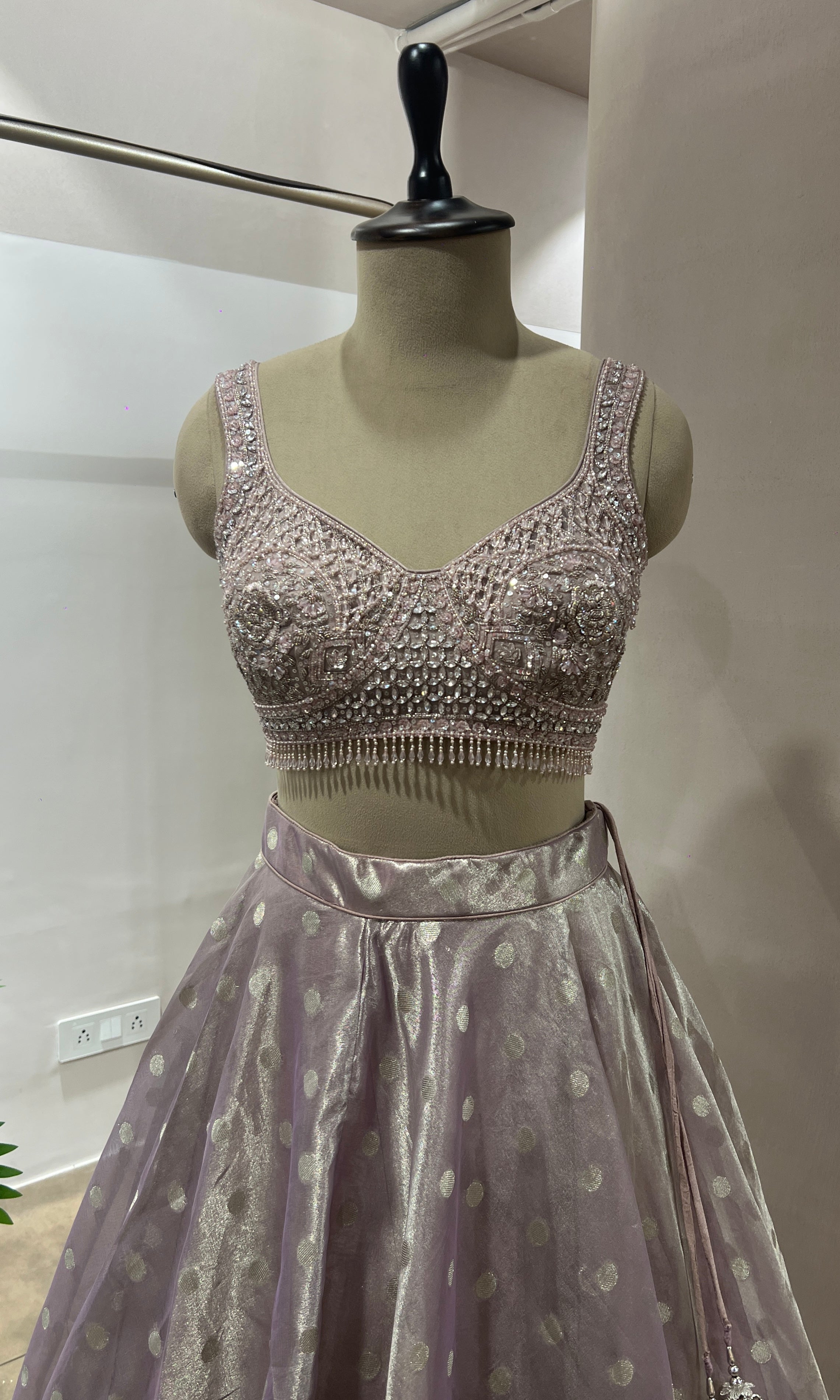Pink INTRICATE EMBROIDERED Lehenga