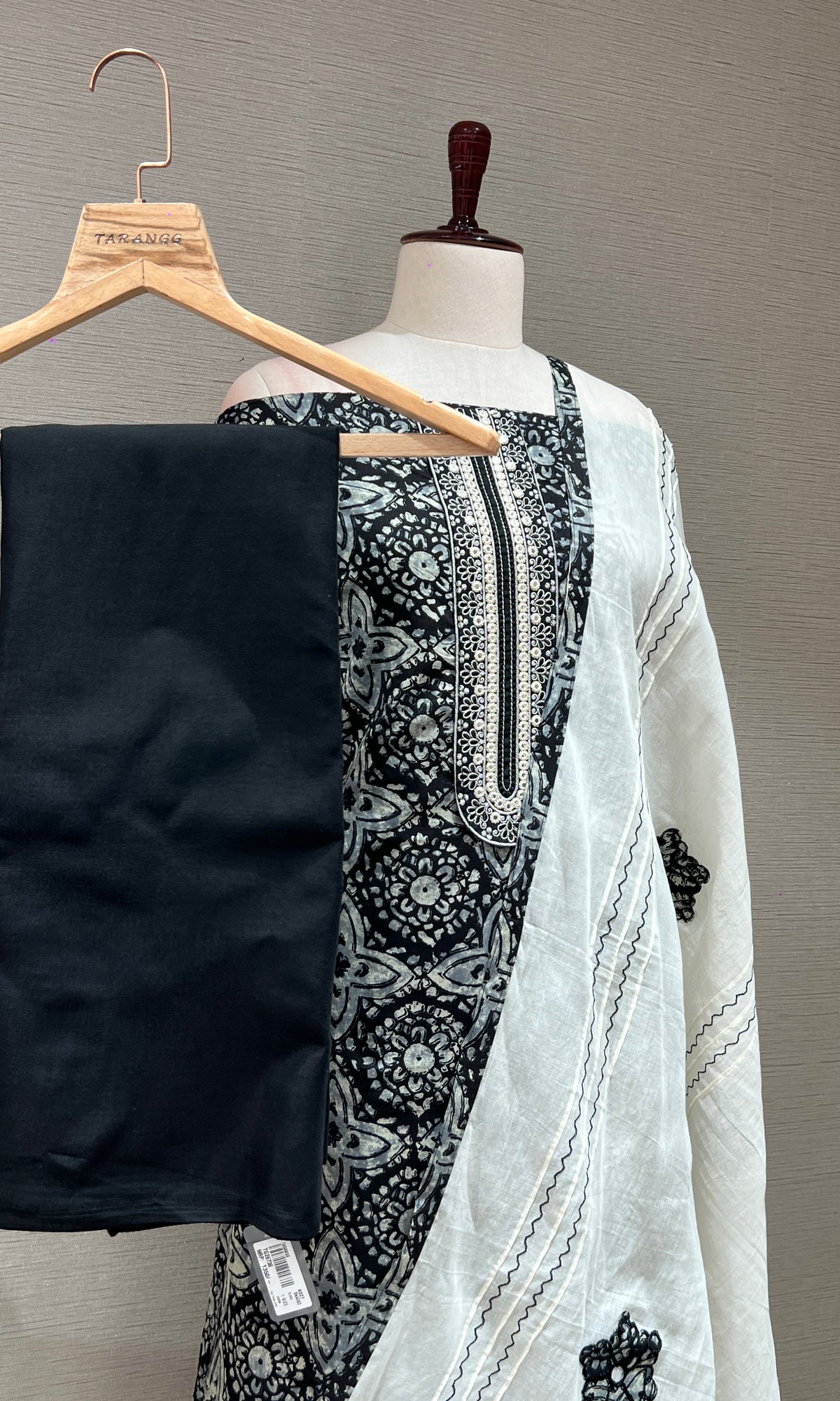 Black dress material