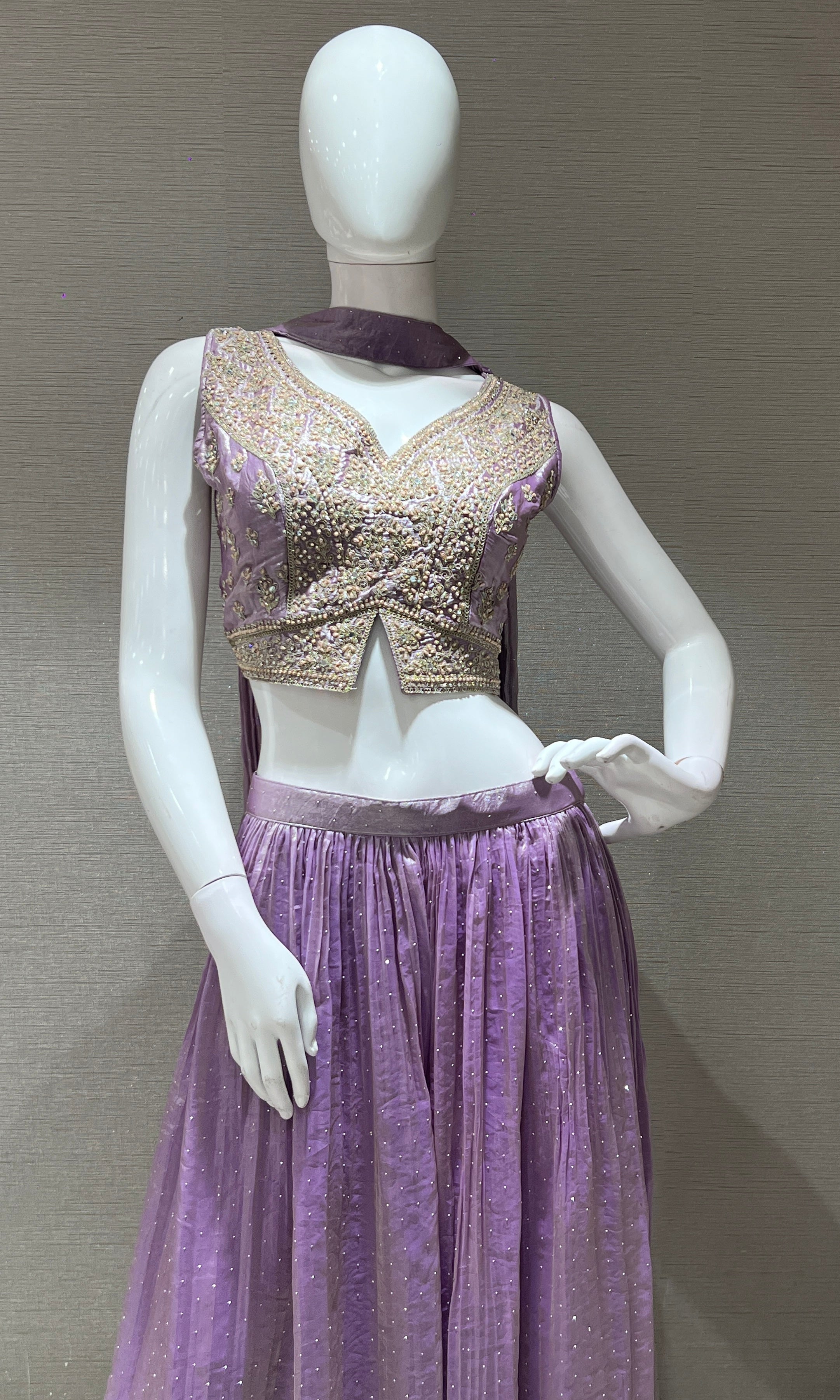 Lilac EMBROIDERED palazzo SET