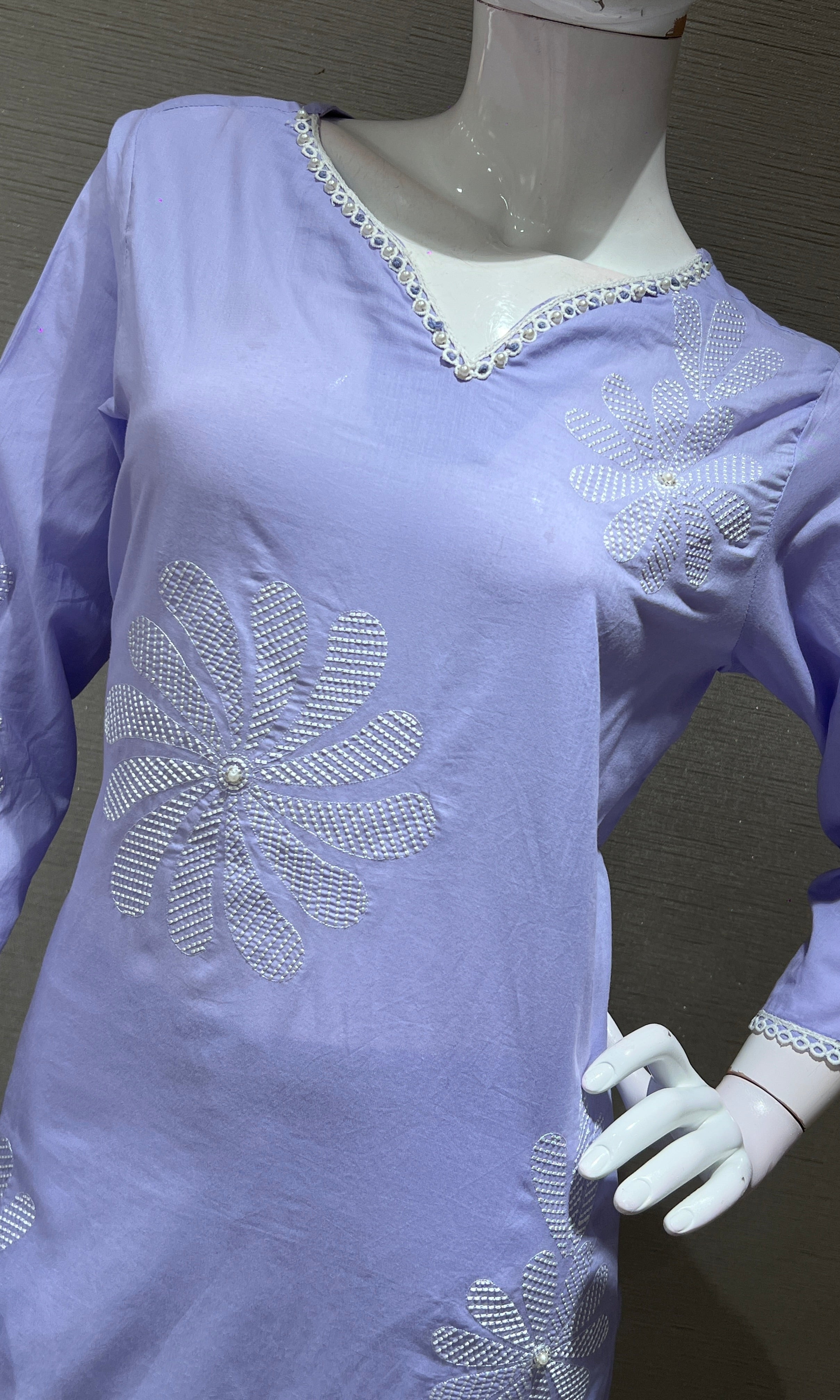 Lavender FLORAL KURTA SET