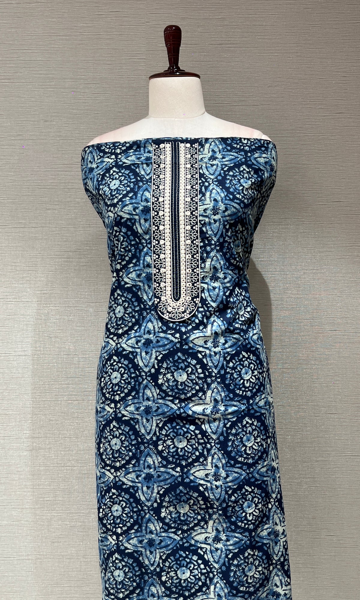 Blue dress material