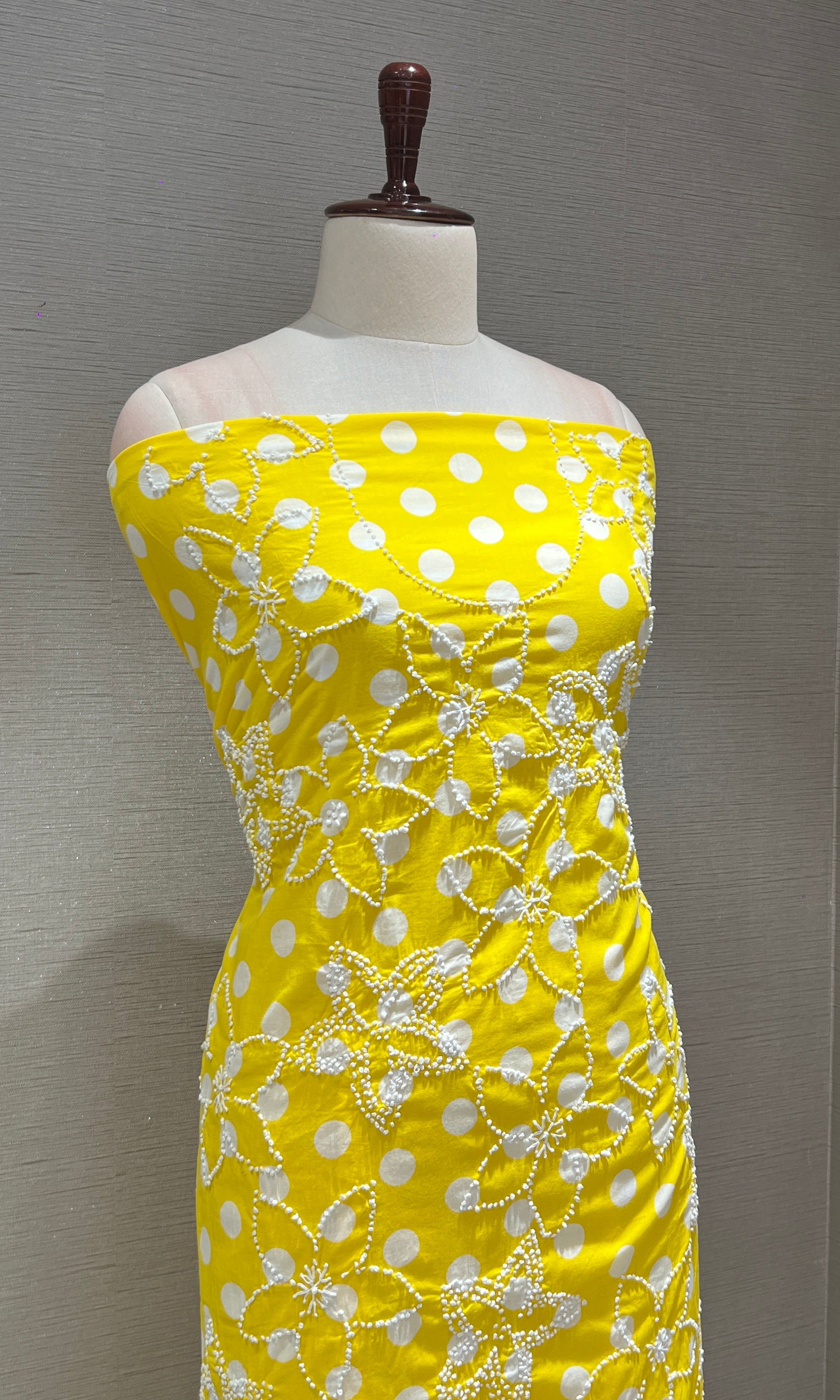 YELLOW dress material