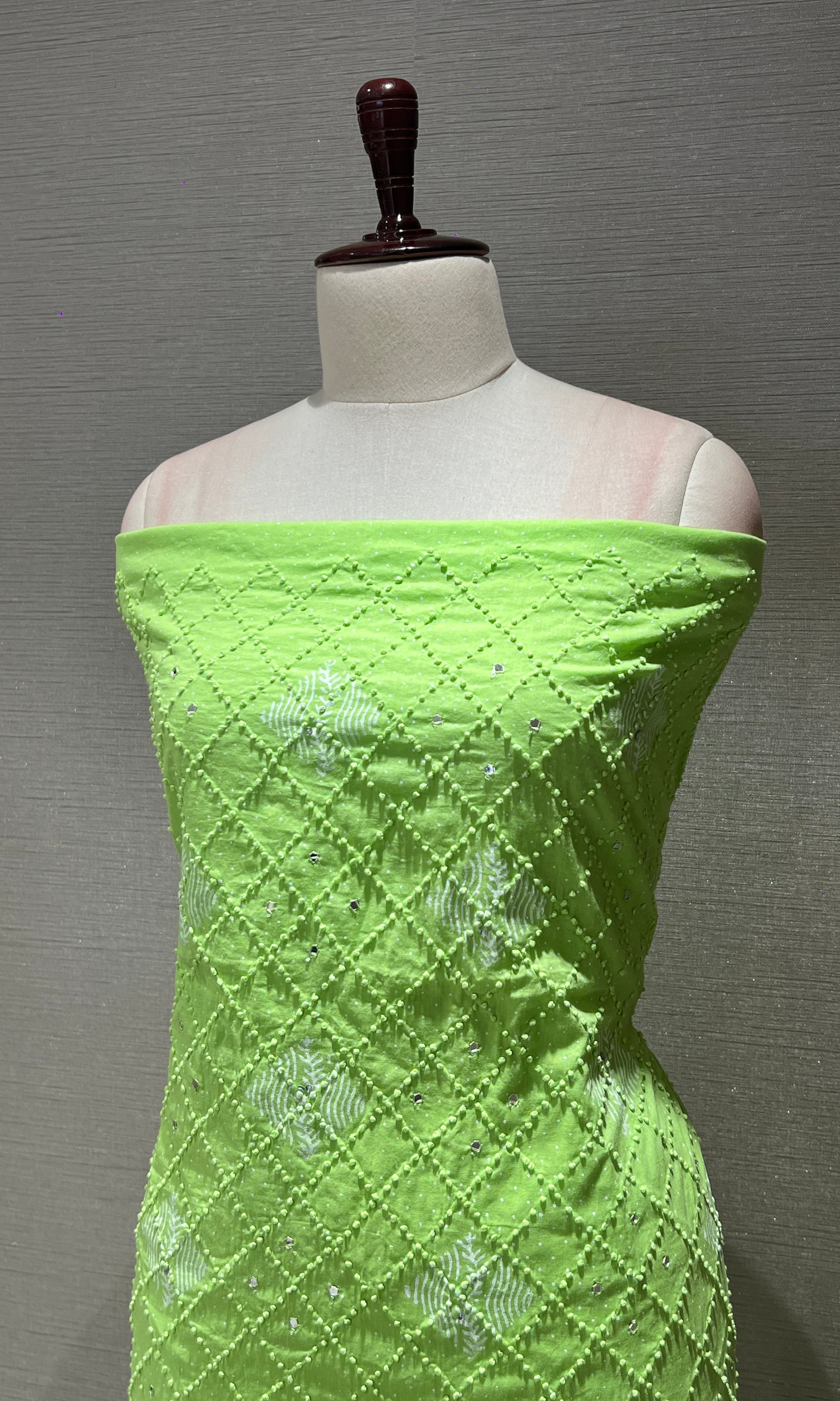 GREEN dress material