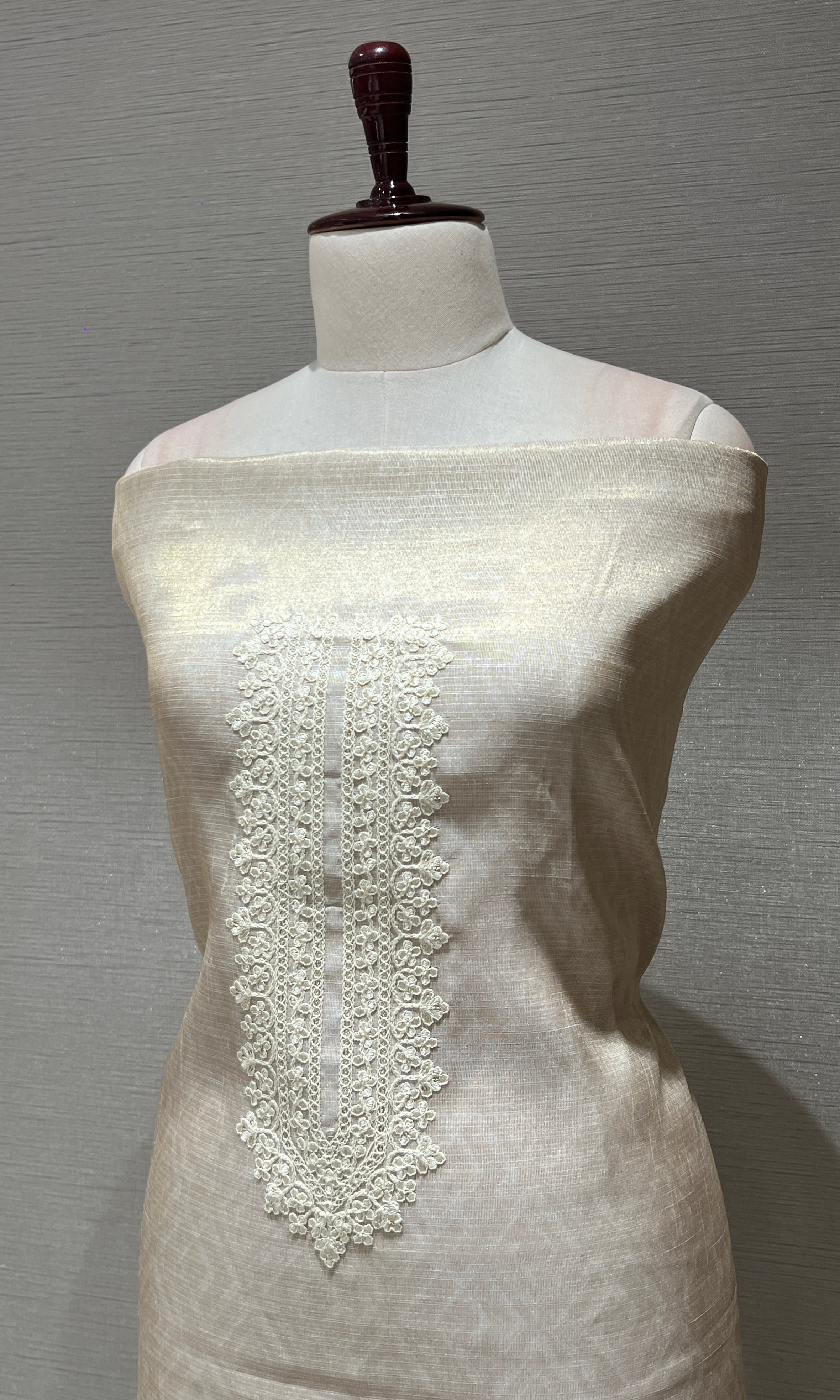 Ivory dress material