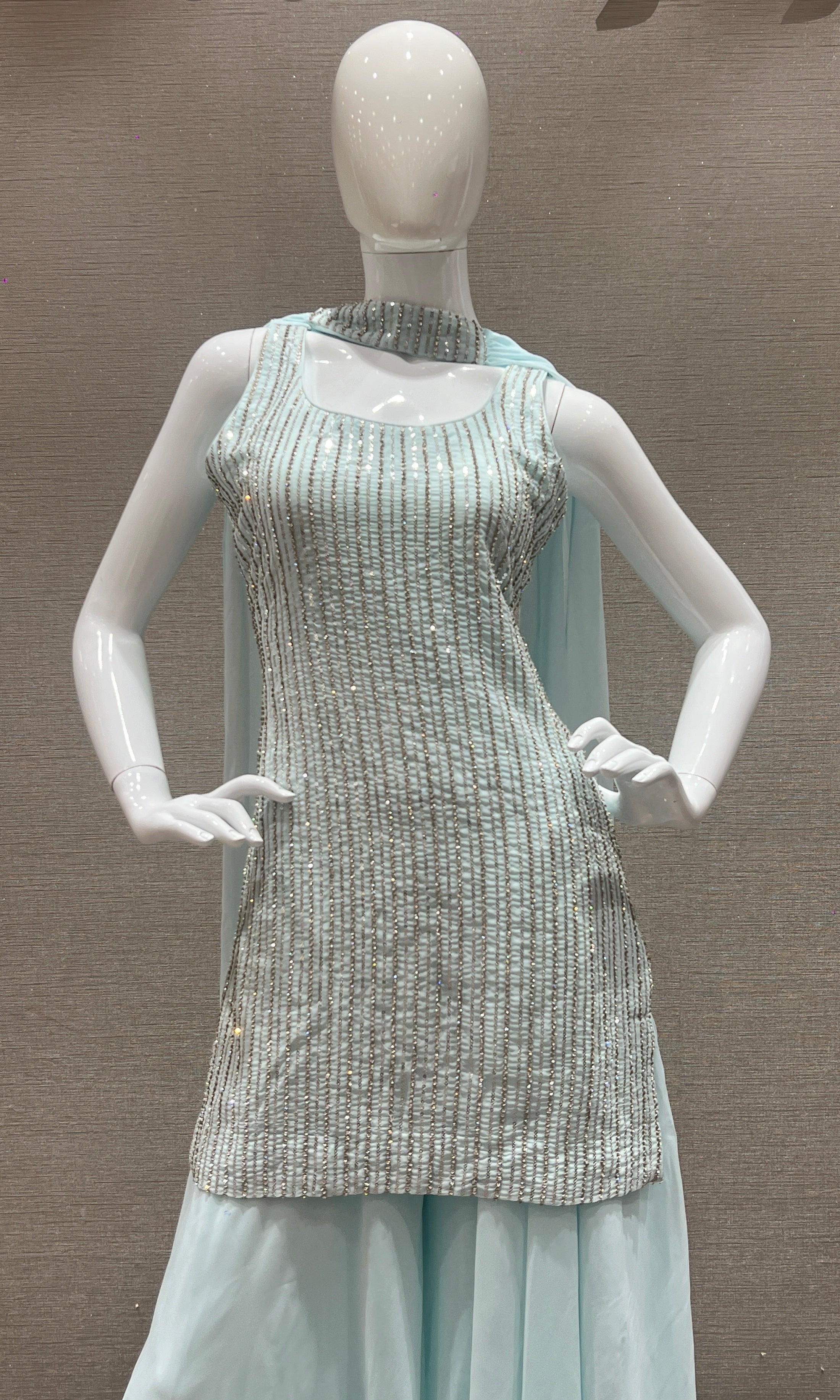 Sea Green palazzo set
