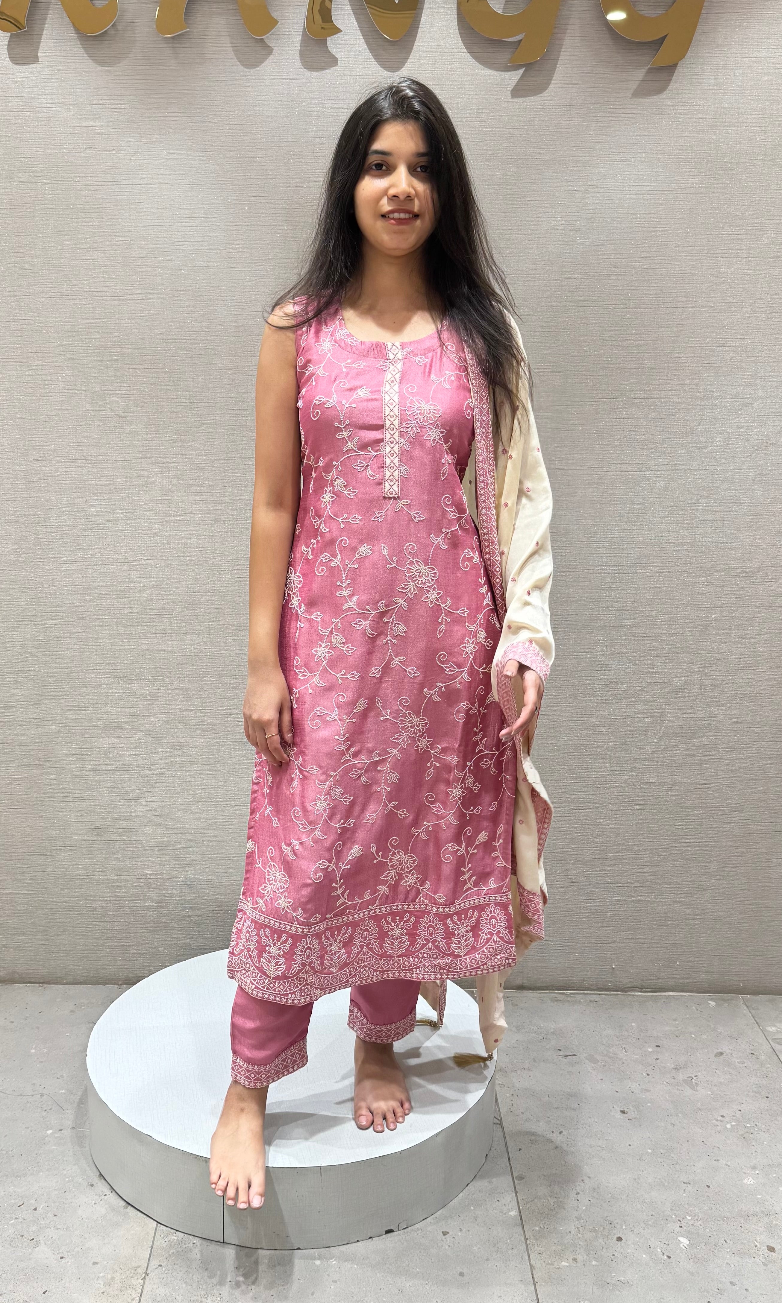 ROSE pink kurta set