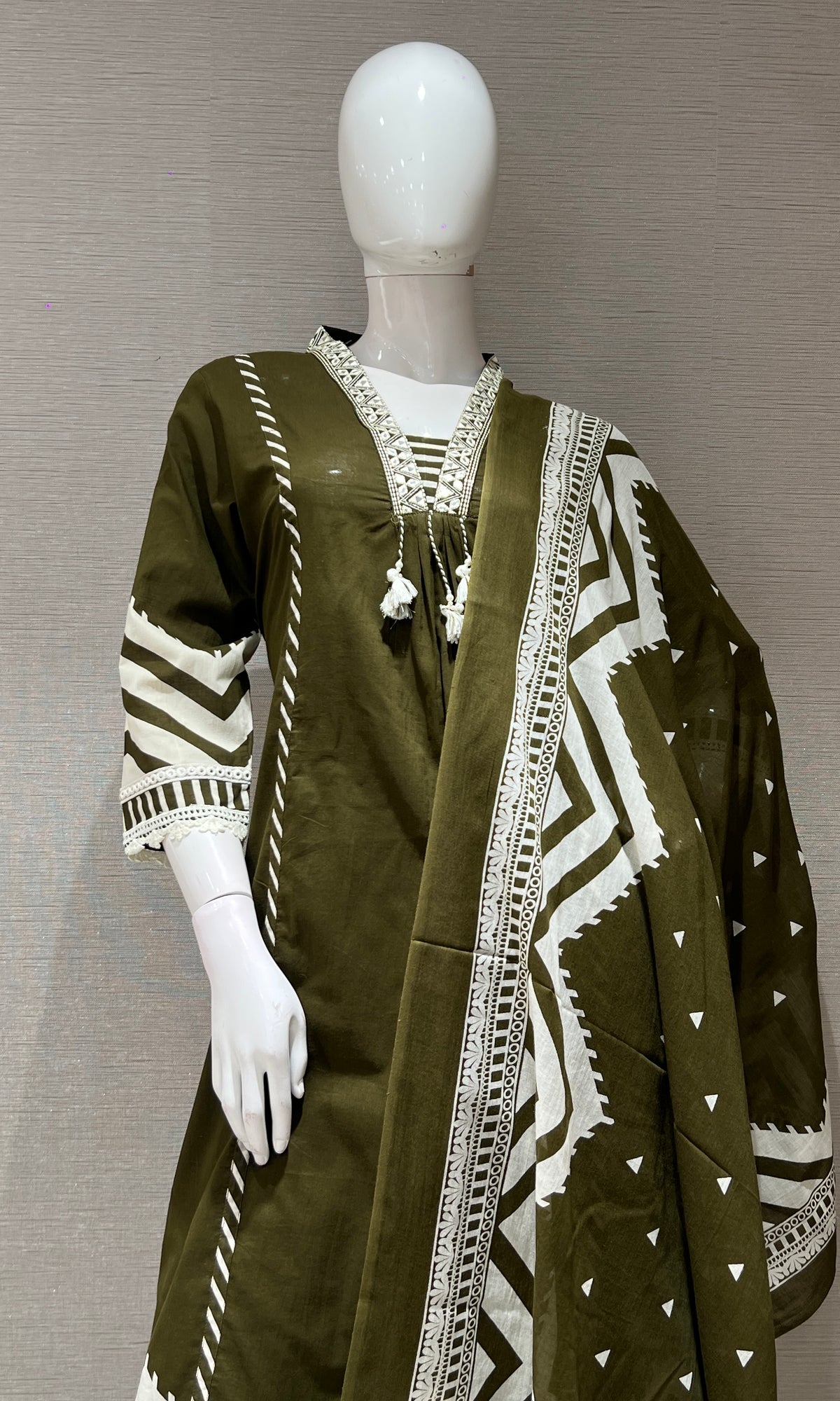 Mehandi green KURTA Set