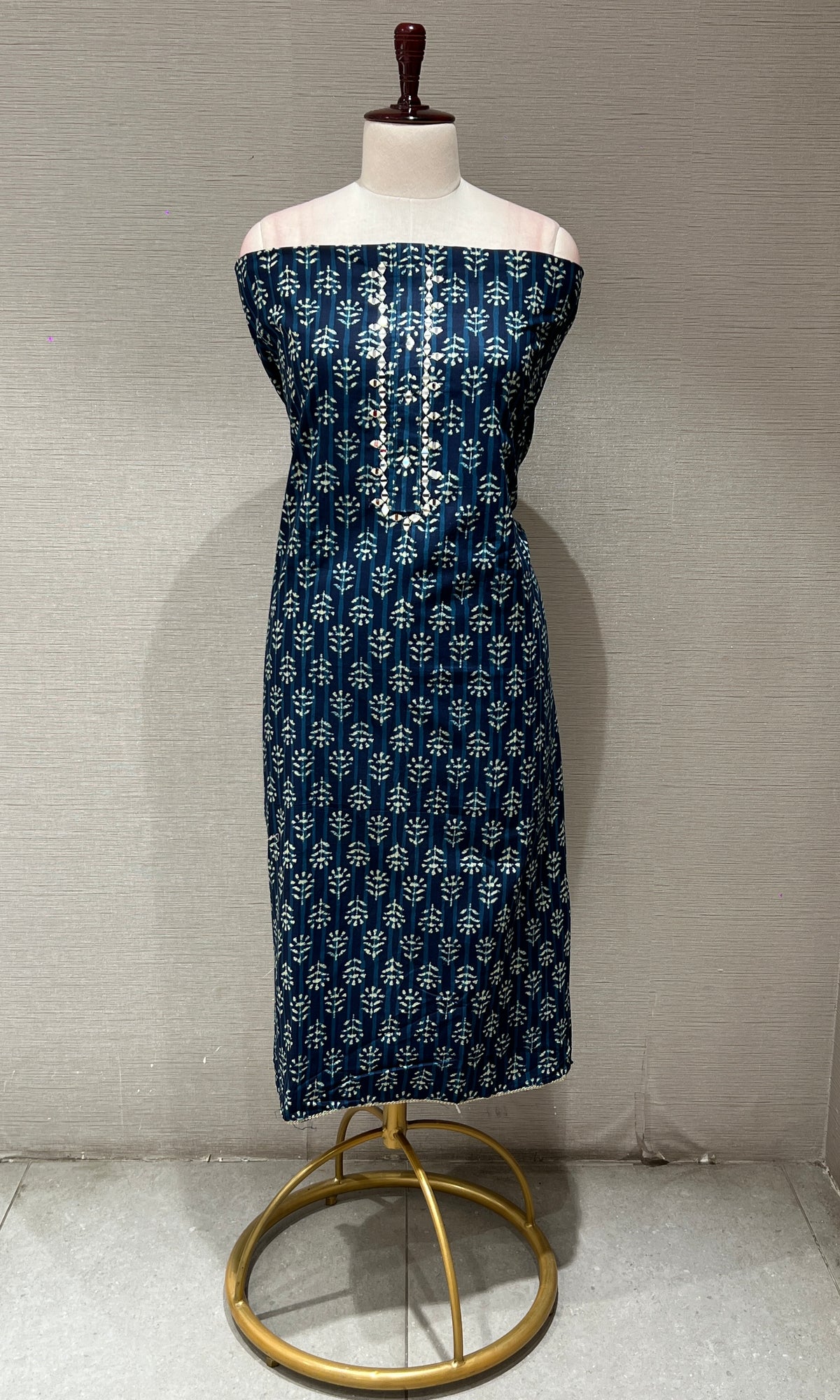 Navya blue dress material