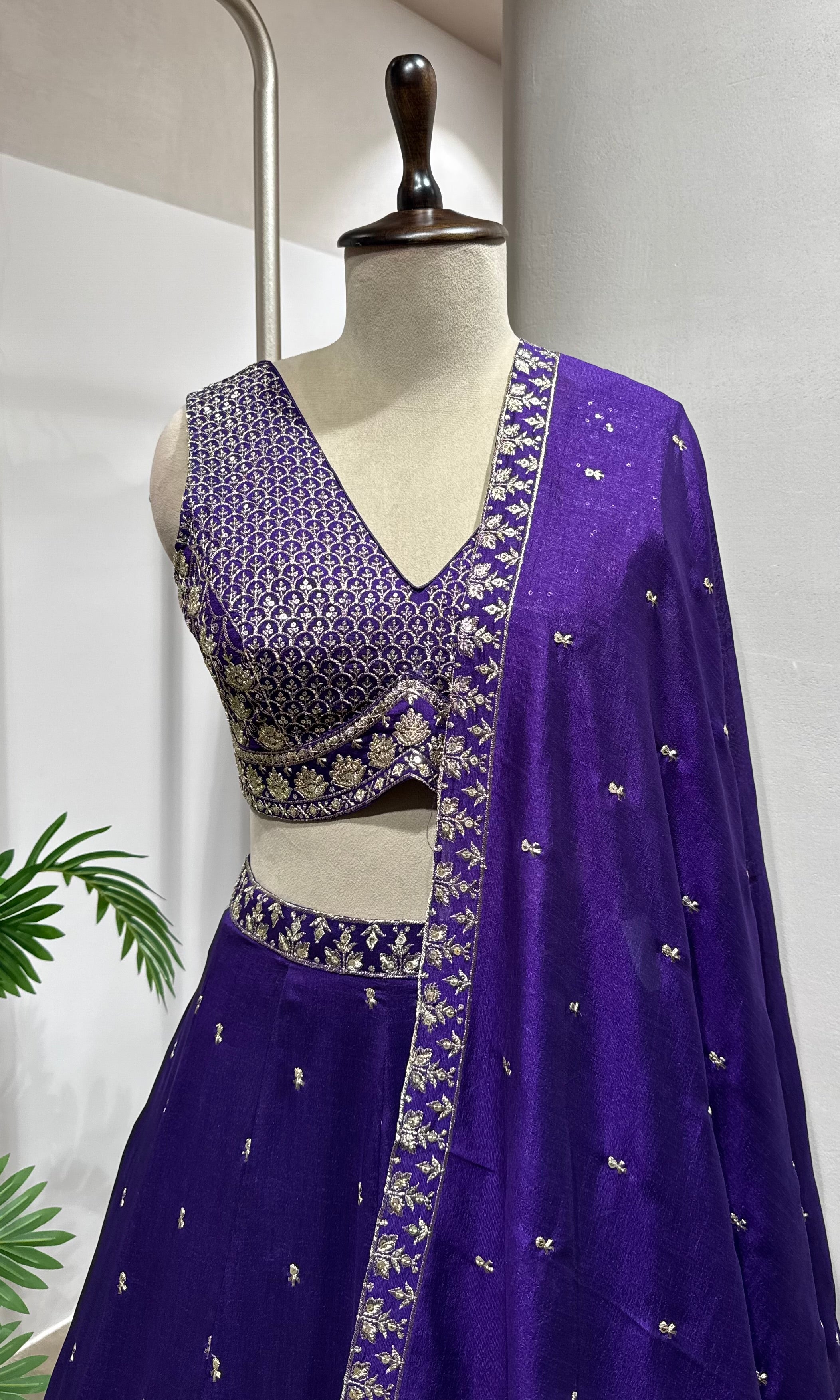 Purple elegant Lehenga choli
