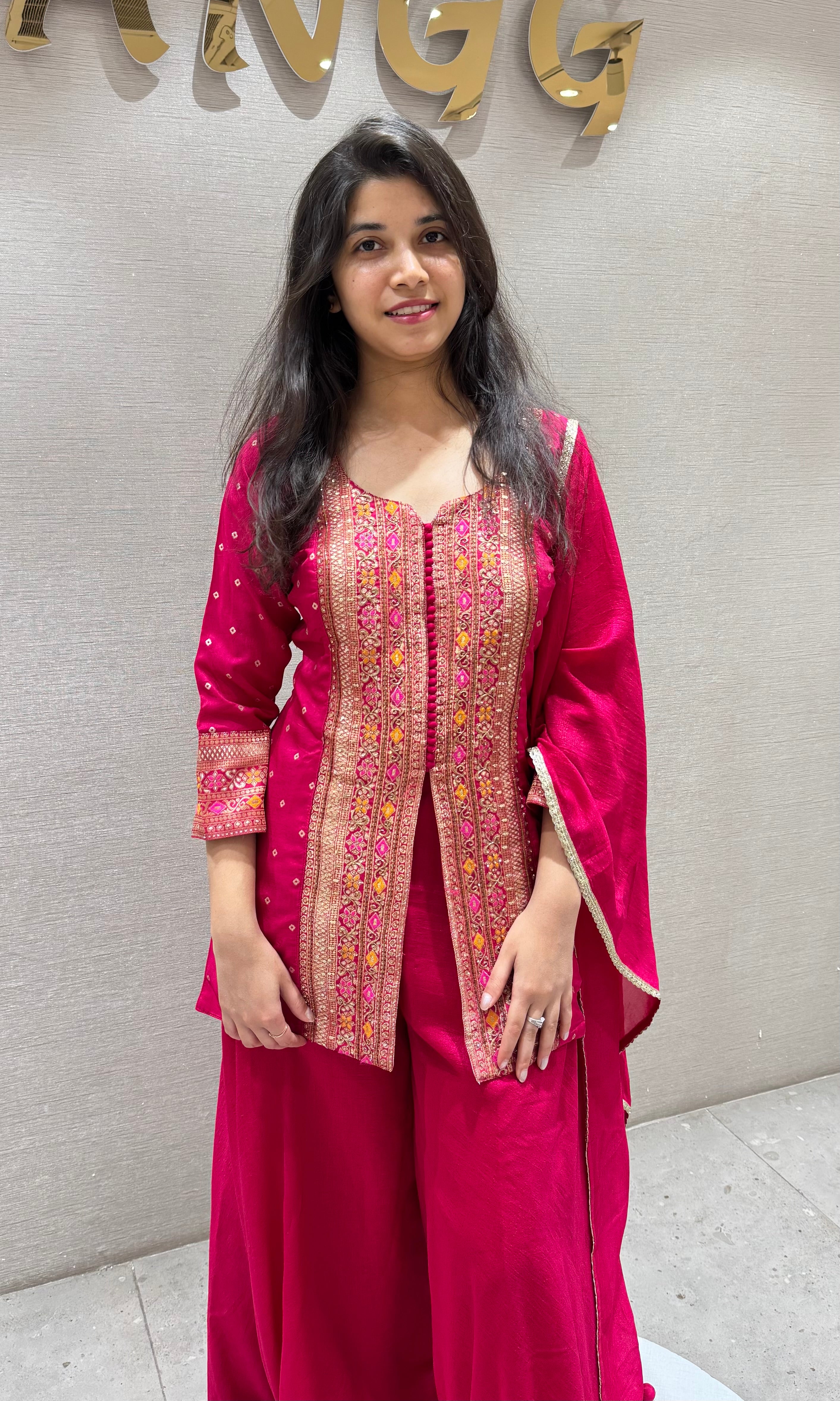 Rani pink ETHNIC SHARARA SET