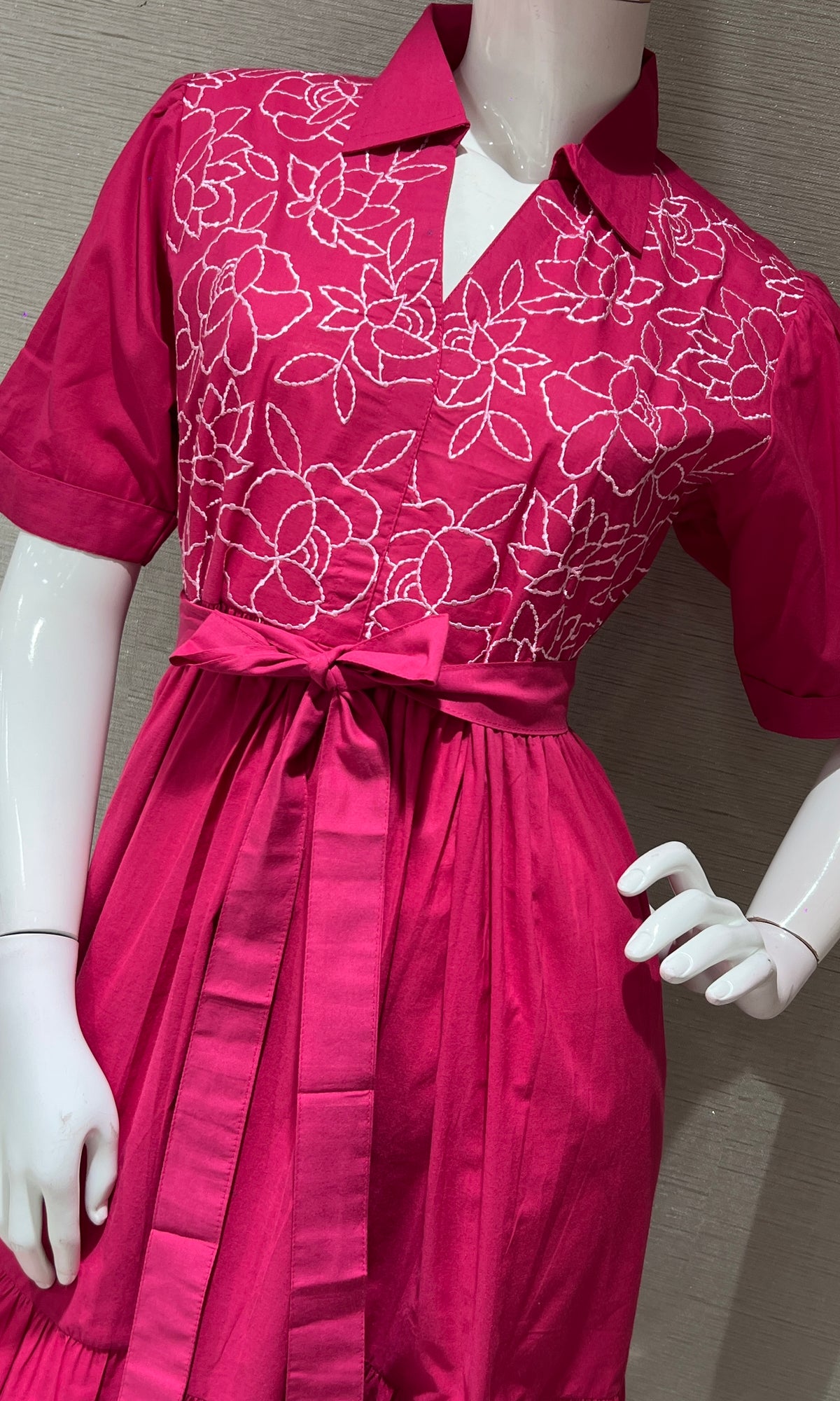 COTTON Pink SUMMER DRESS