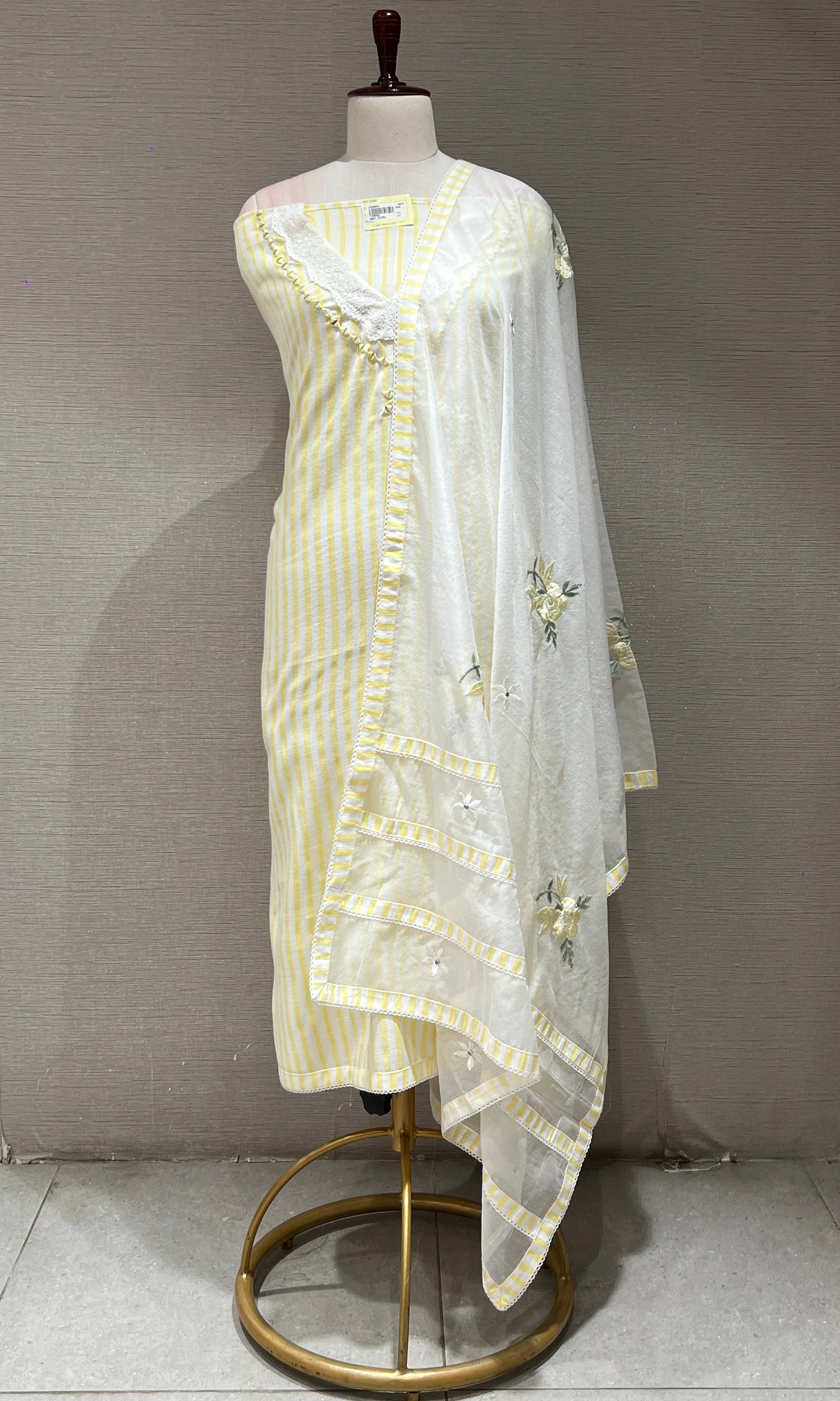 Yellow dress material