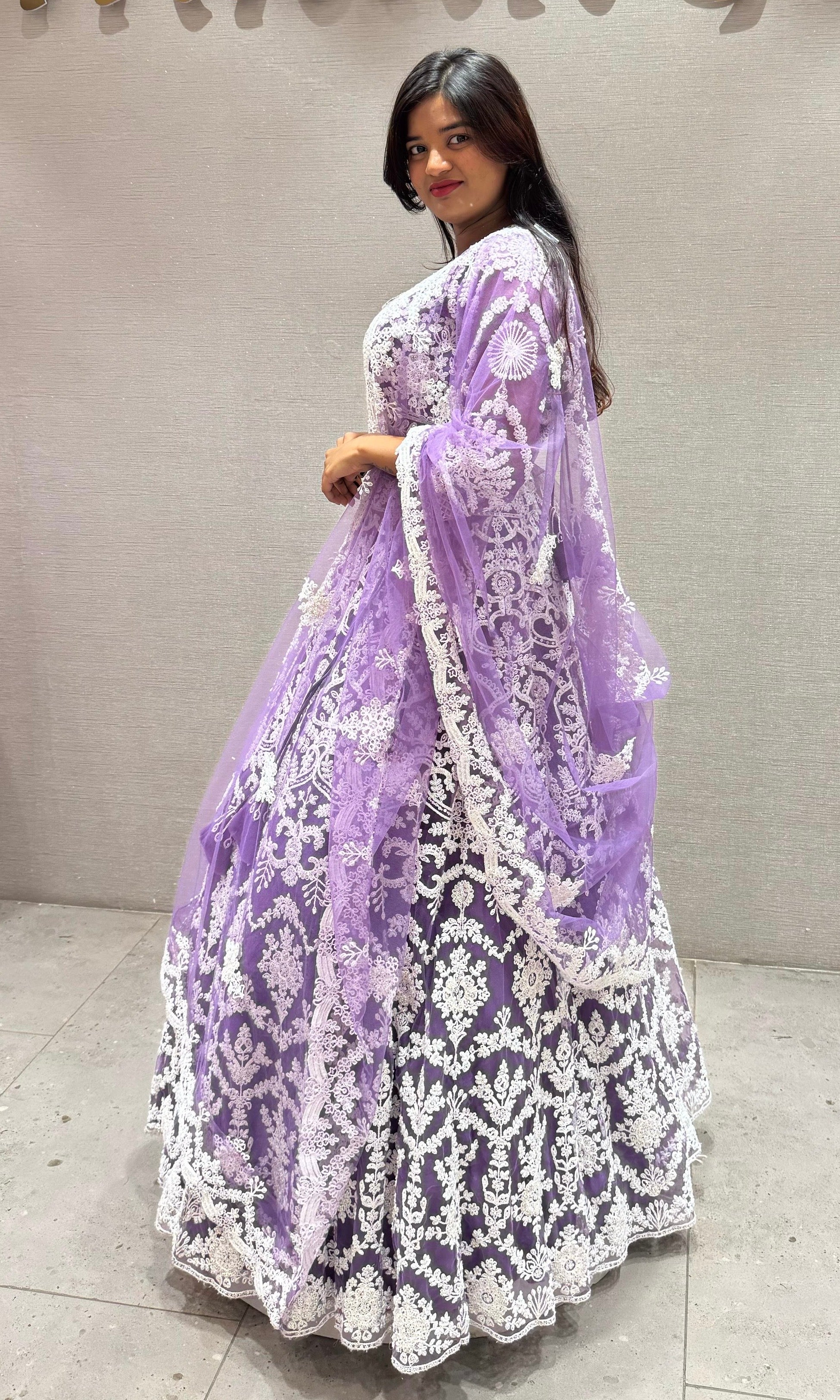 Light purple lehenga