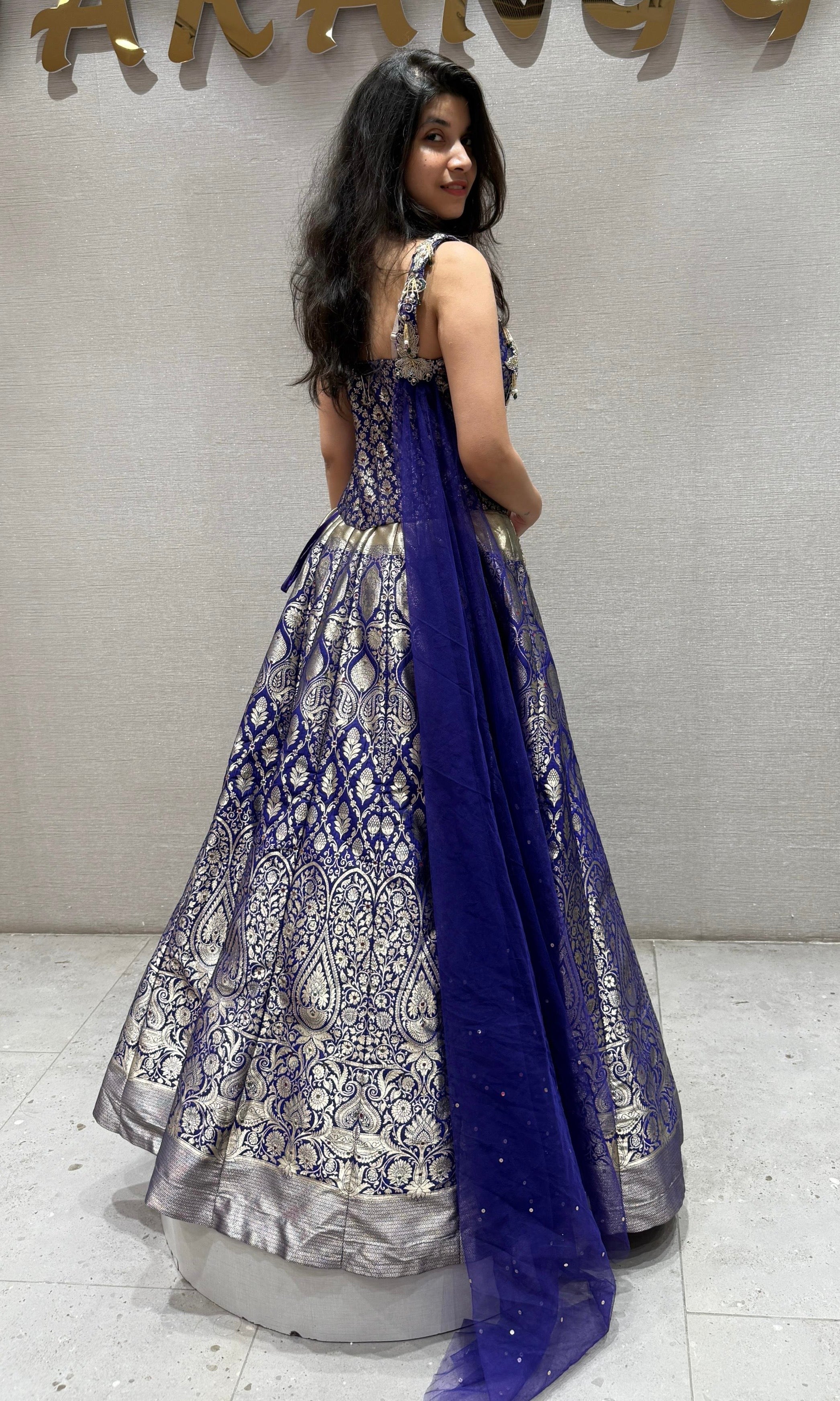 Amethyst Royal Silk lehenga