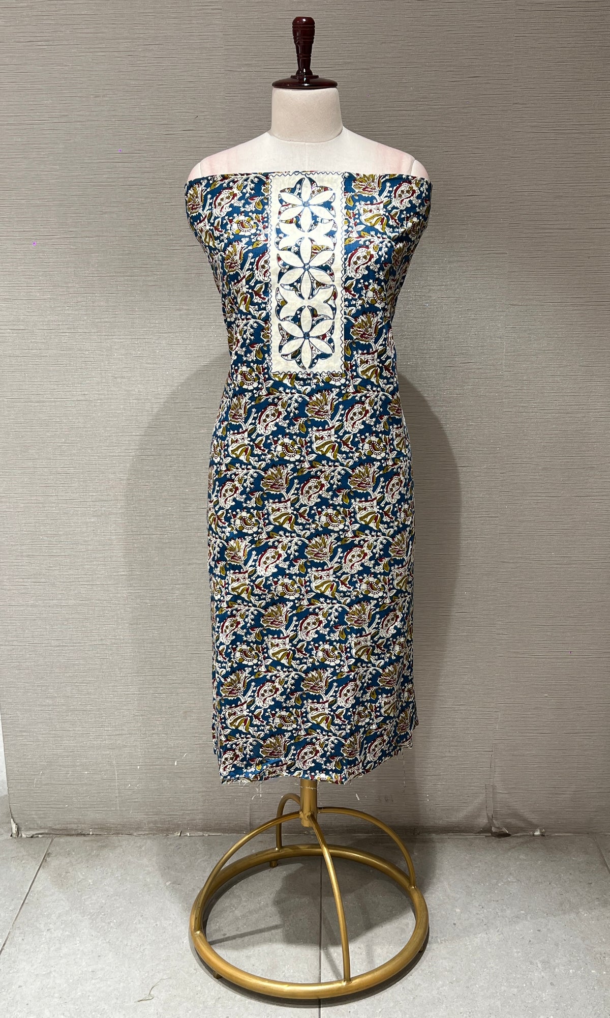 Blue dress material