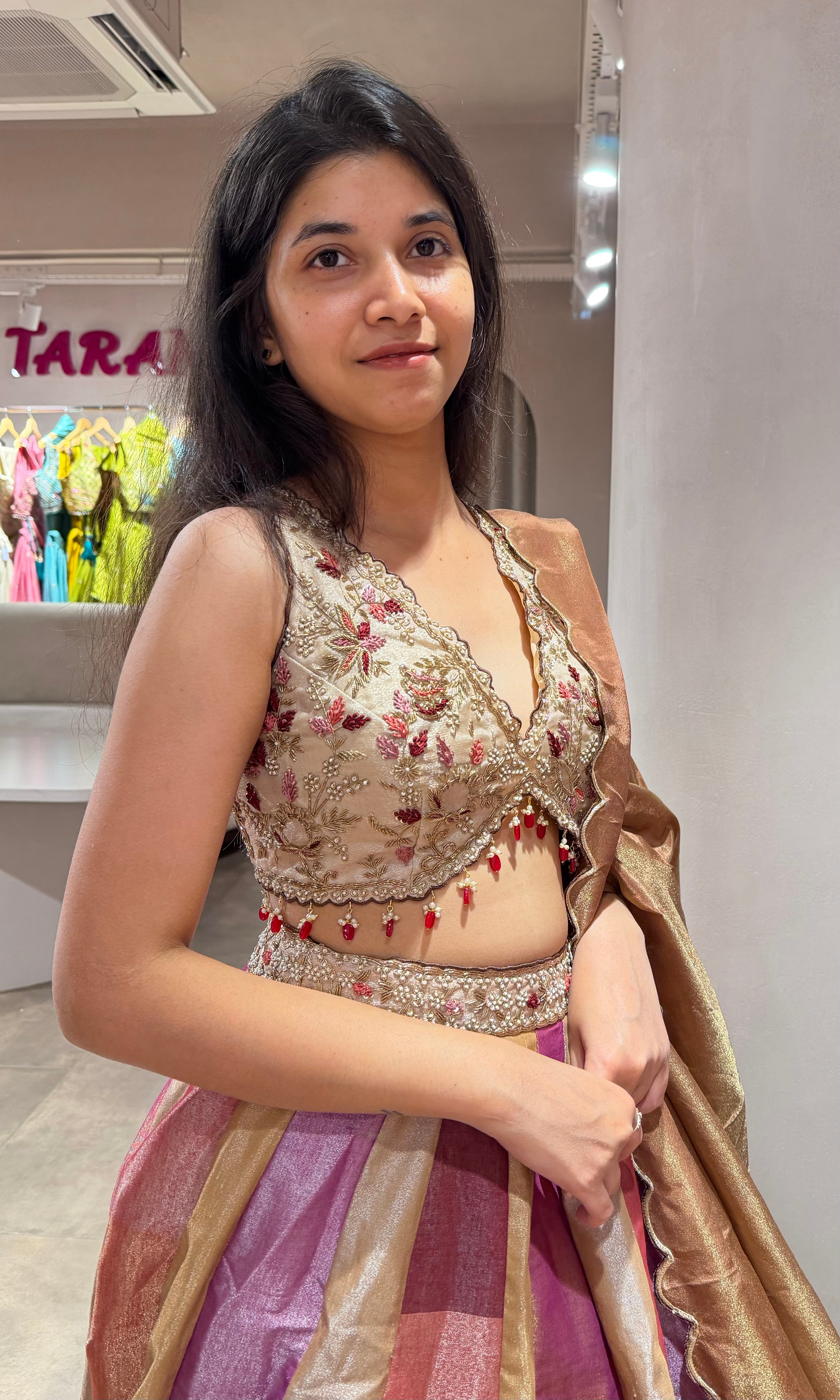 Multi INTRICATE EMBROIDERED LEHENGA