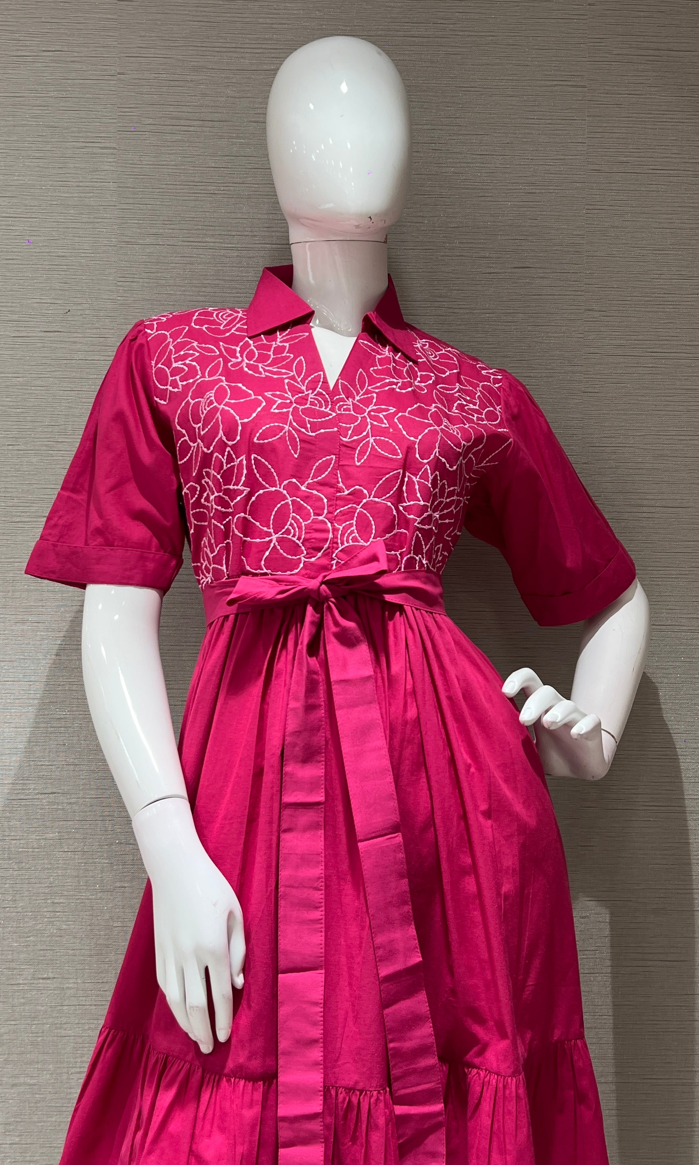 COTTON Pink SUMMER DRESS