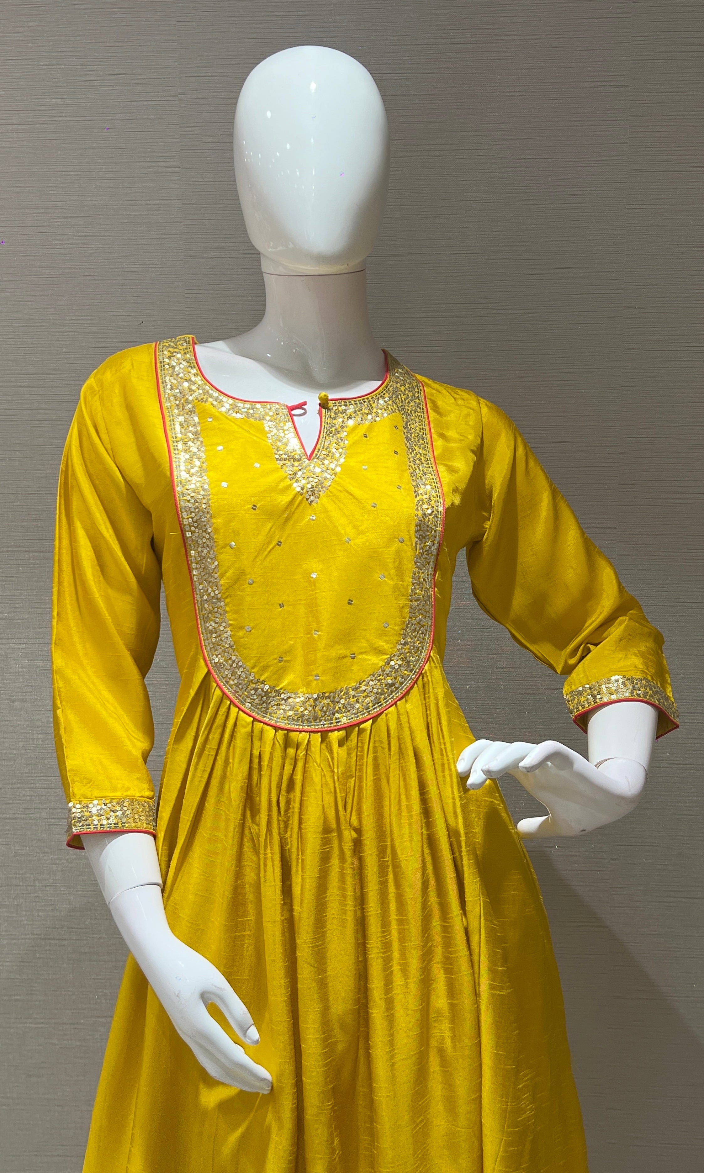 Mustard yellow kurta set