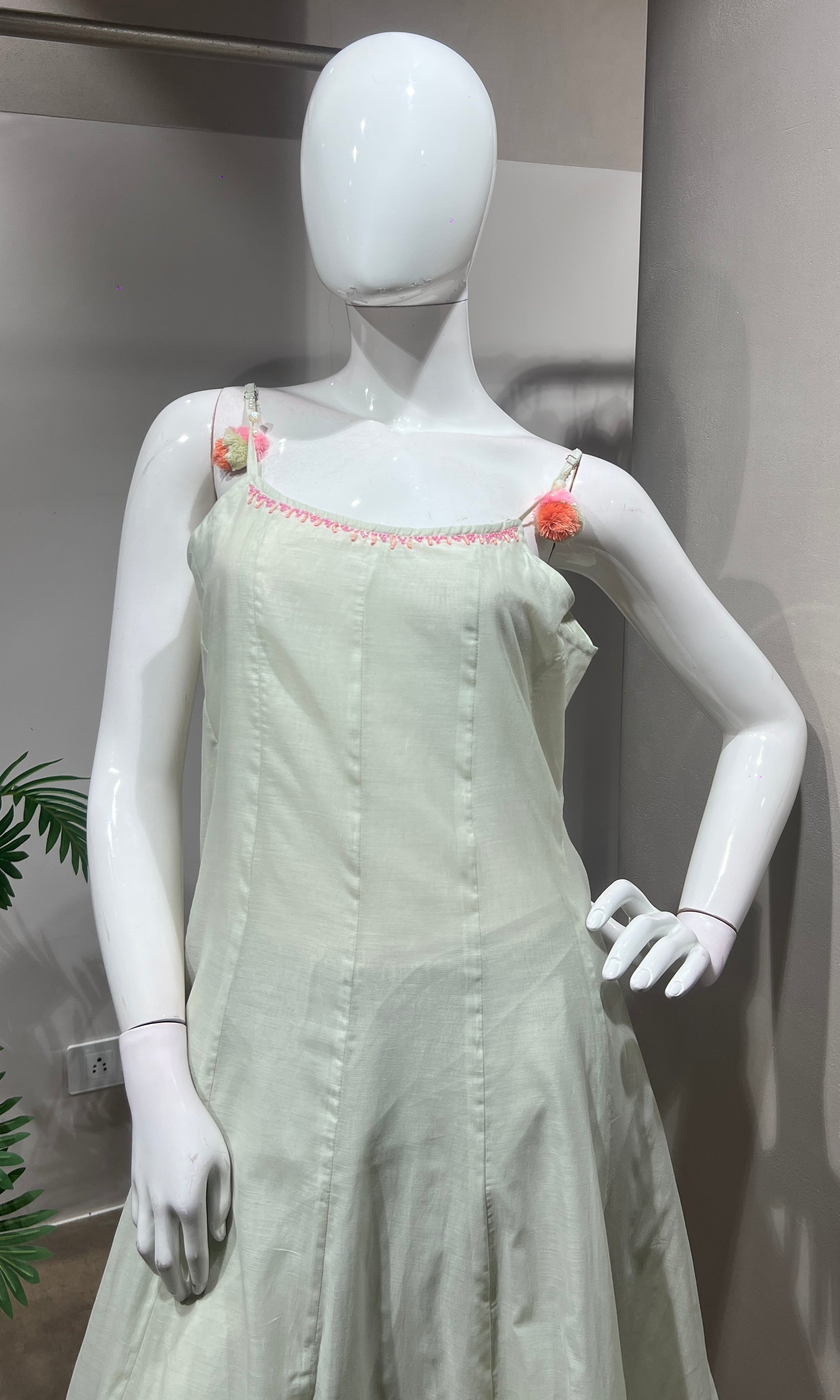 pista green tissue silk kurta set