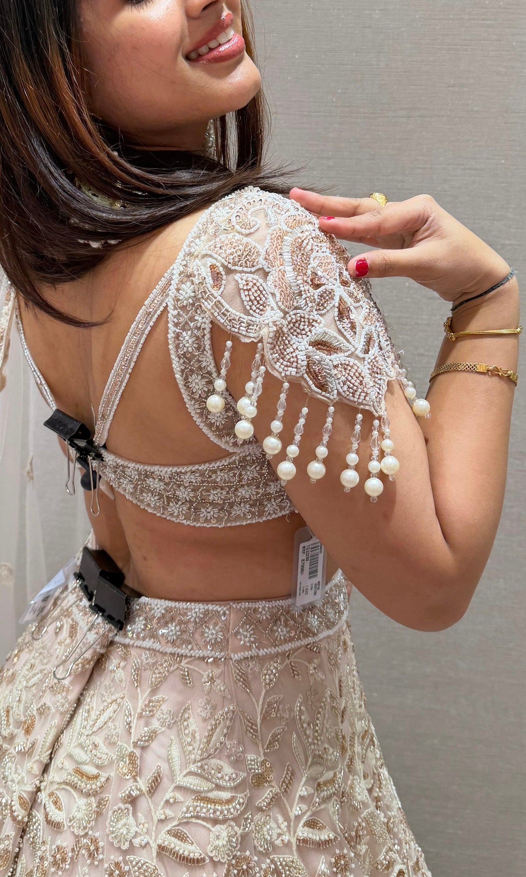 Baby pink GOLDEN EMBROIDERED Lehenga