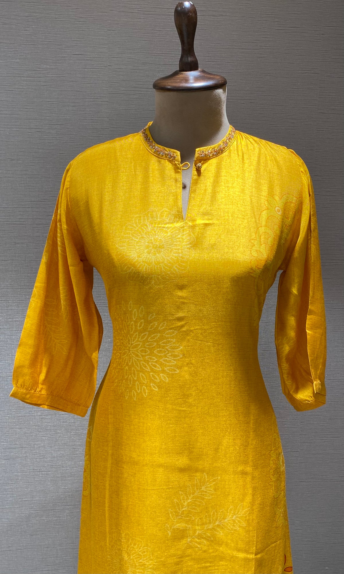 Yellow Bloom Kurti top