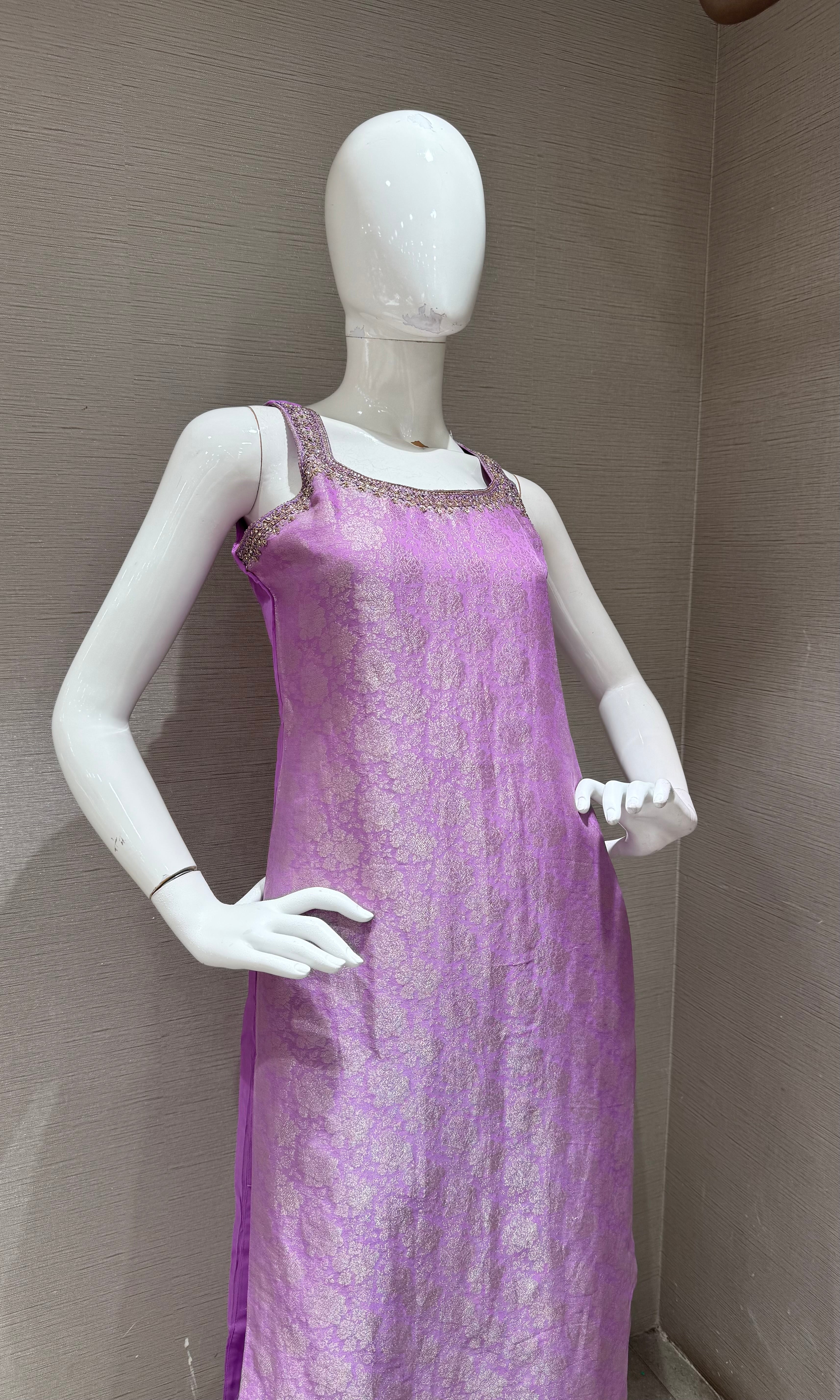 LILAC banarasi Silk Kurta Set with Dupatta