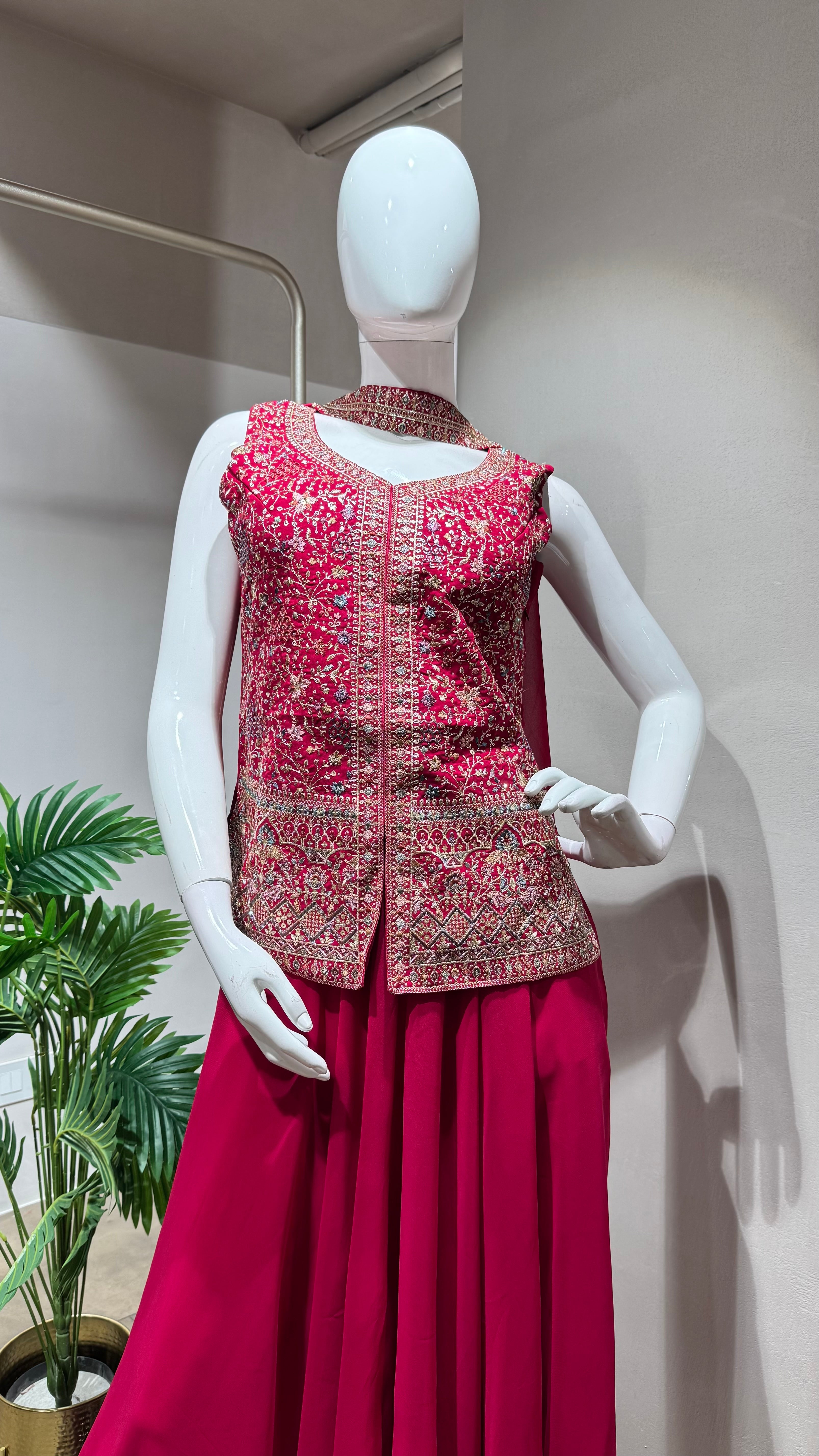RANI PINK PALAZZO SET