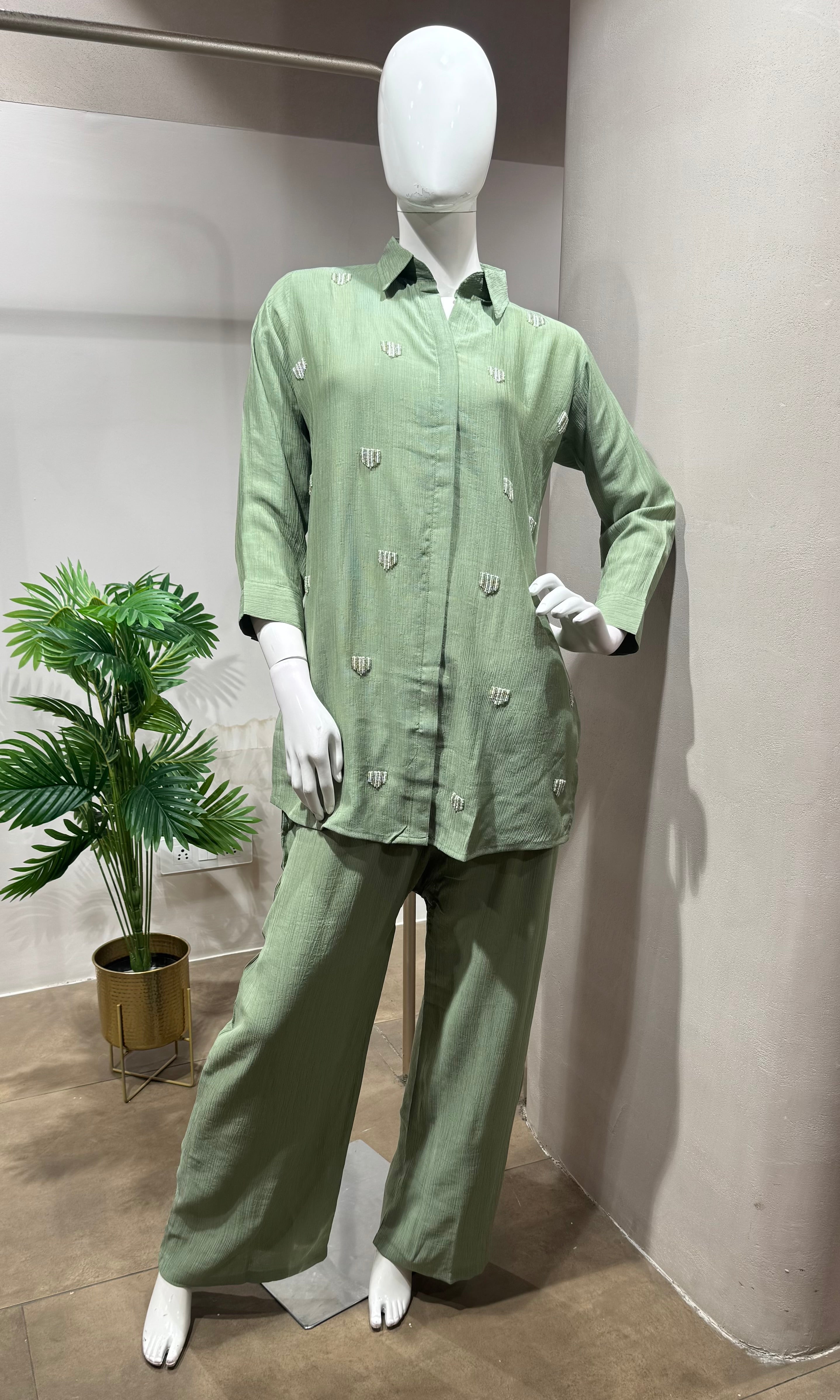 Pistachio Green cord set