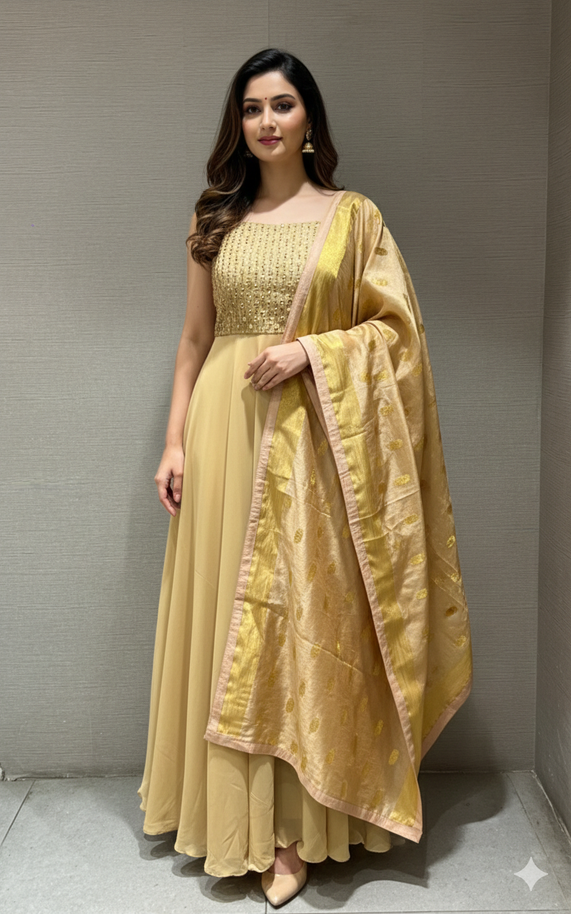 Beagh EMBROIDERED Long dress ANARKALI