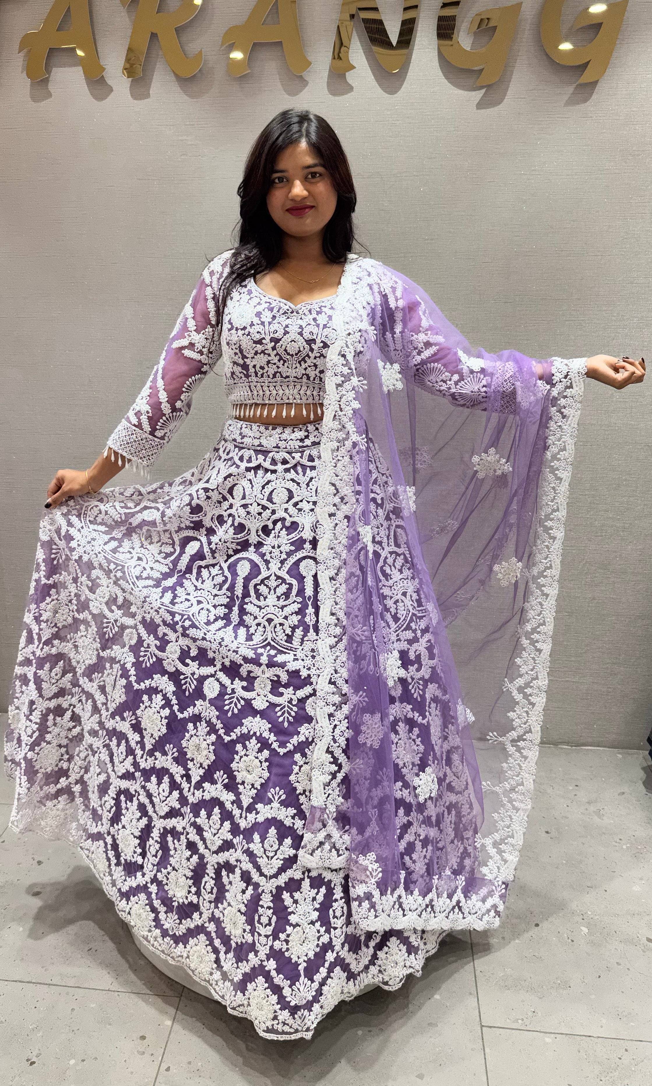 Light purple lehenga