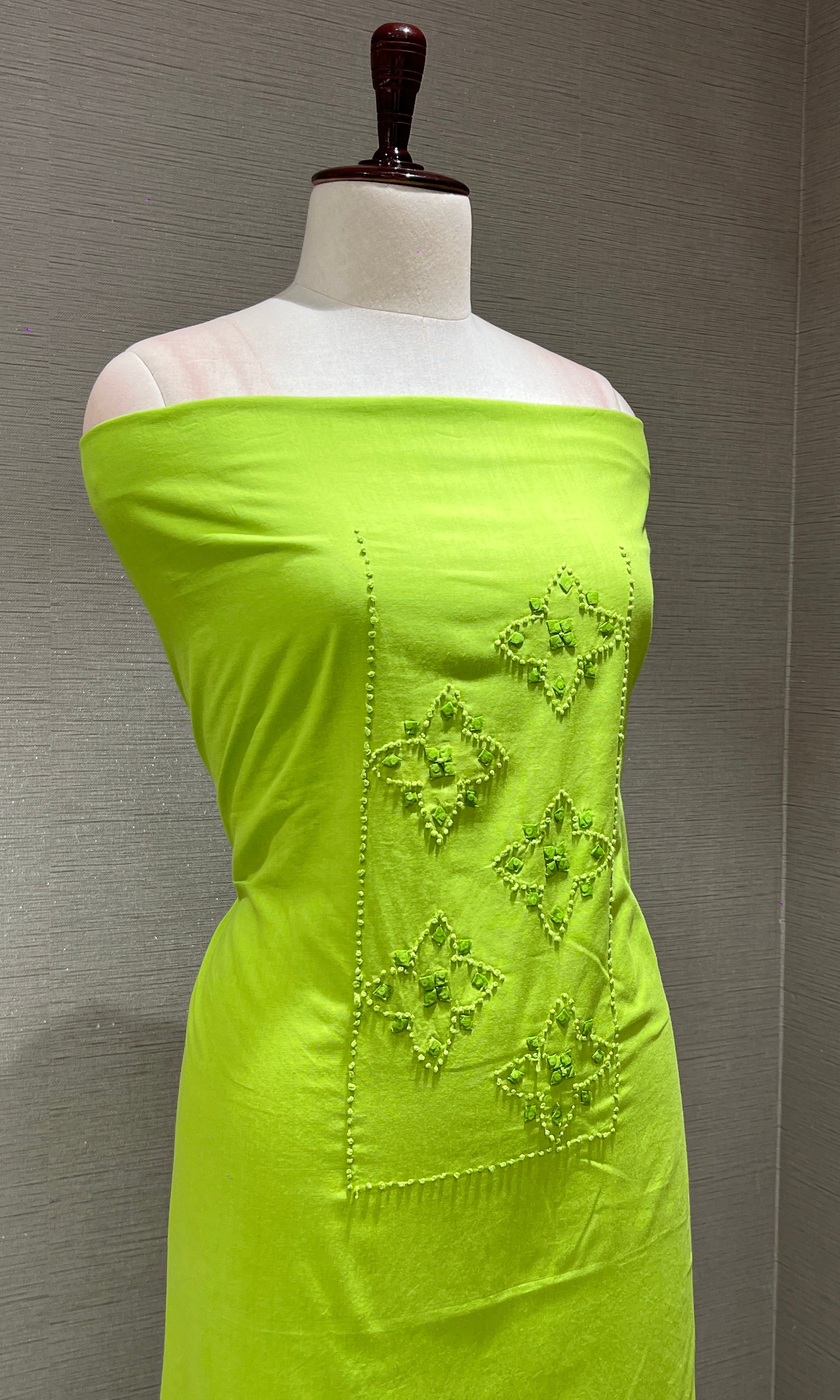 PARROT Green dress material