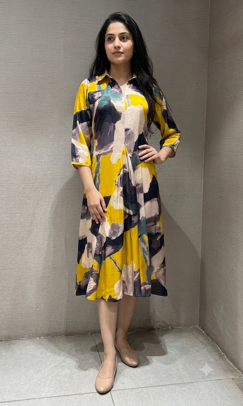 Mustard yellow DRESS