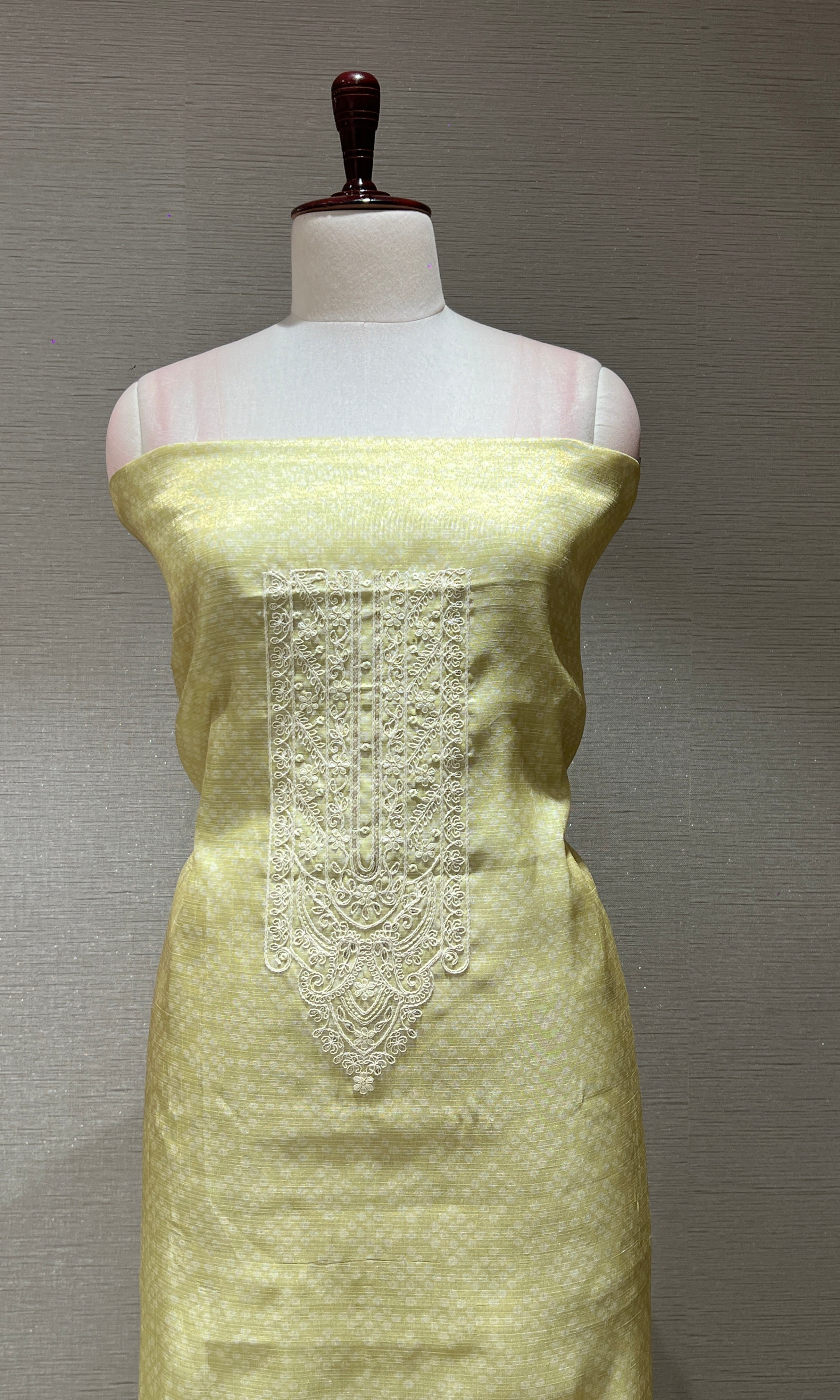 PISTA GREEN DRESS MATERIAL