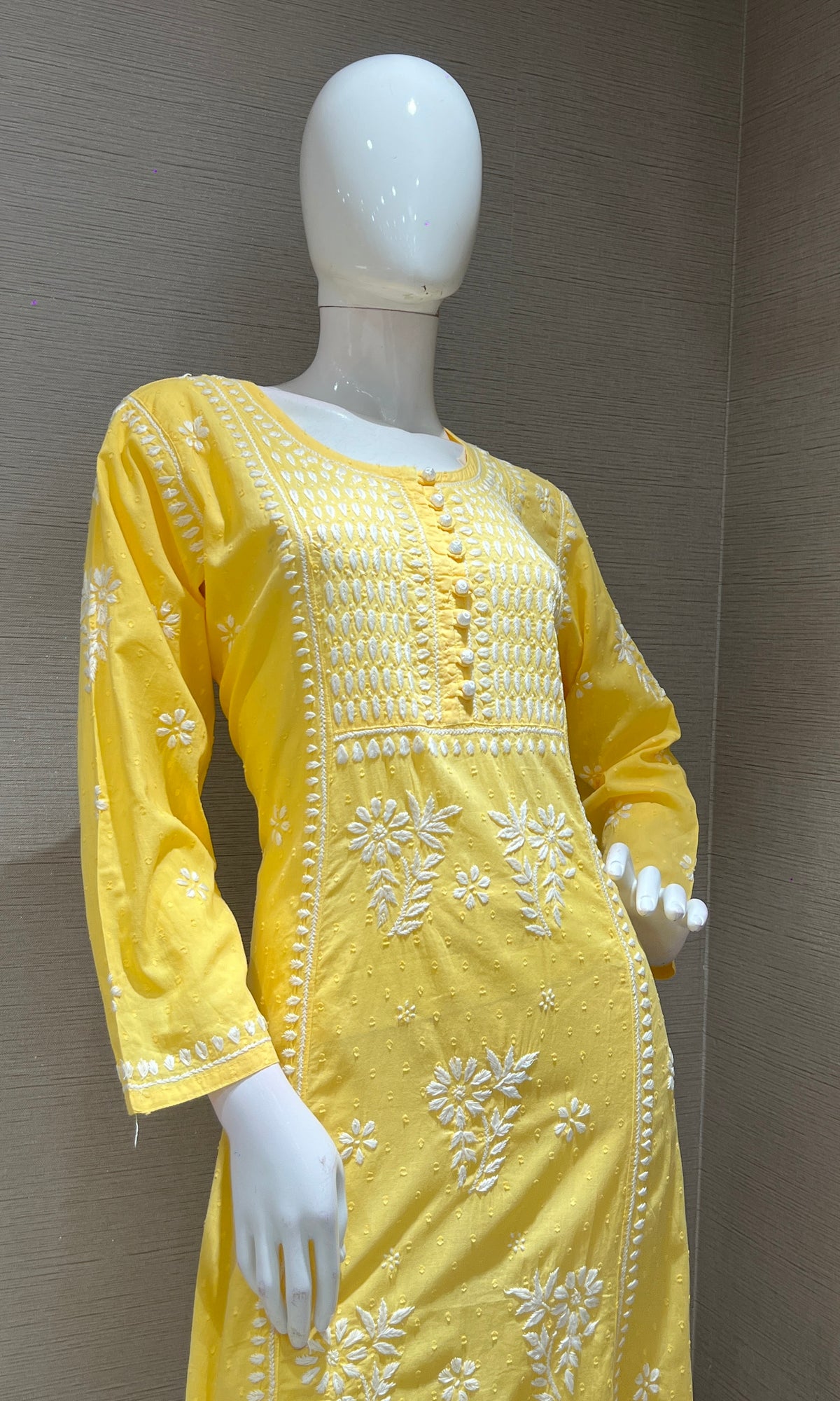 Yellow CHINKANKARI KURTI